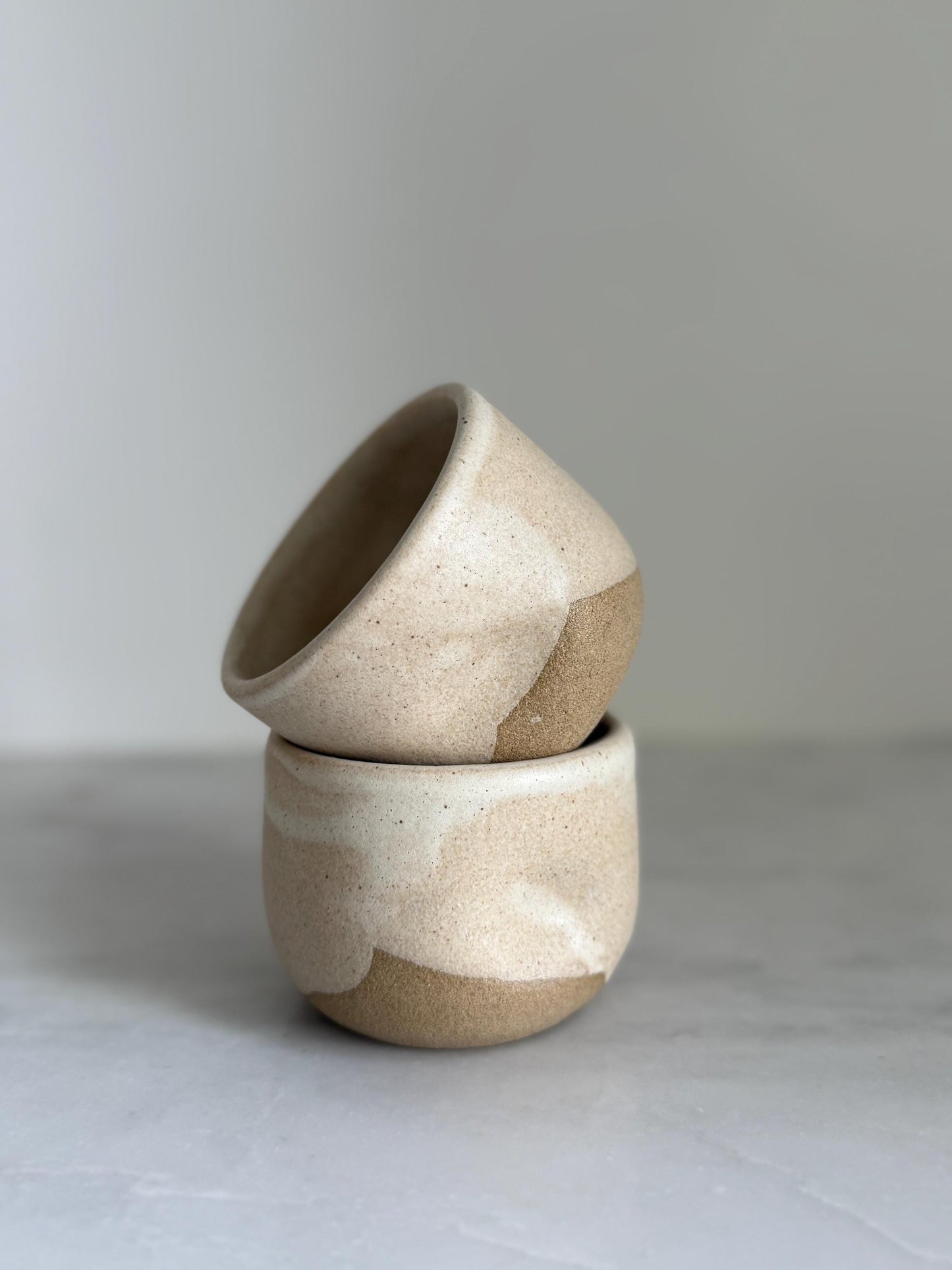 Small Ceramic Dimple Cup / Set of 2