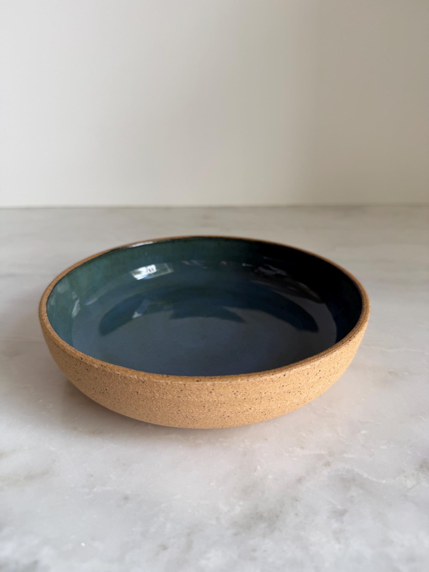 Handmade Ceramic Mini Blate / Snack Plate /Blue-Green