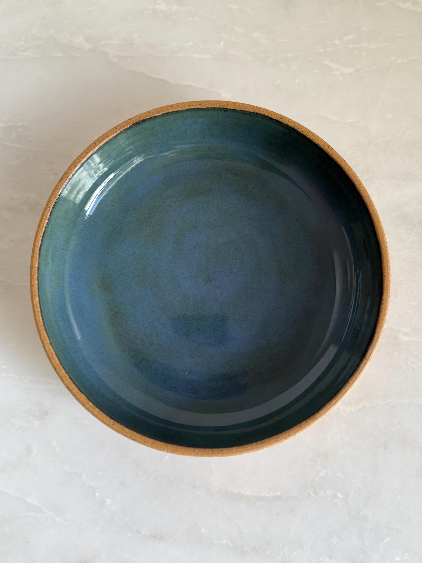 Handmade Ceramic Mini Blate / Snack Plate /Blue-Green