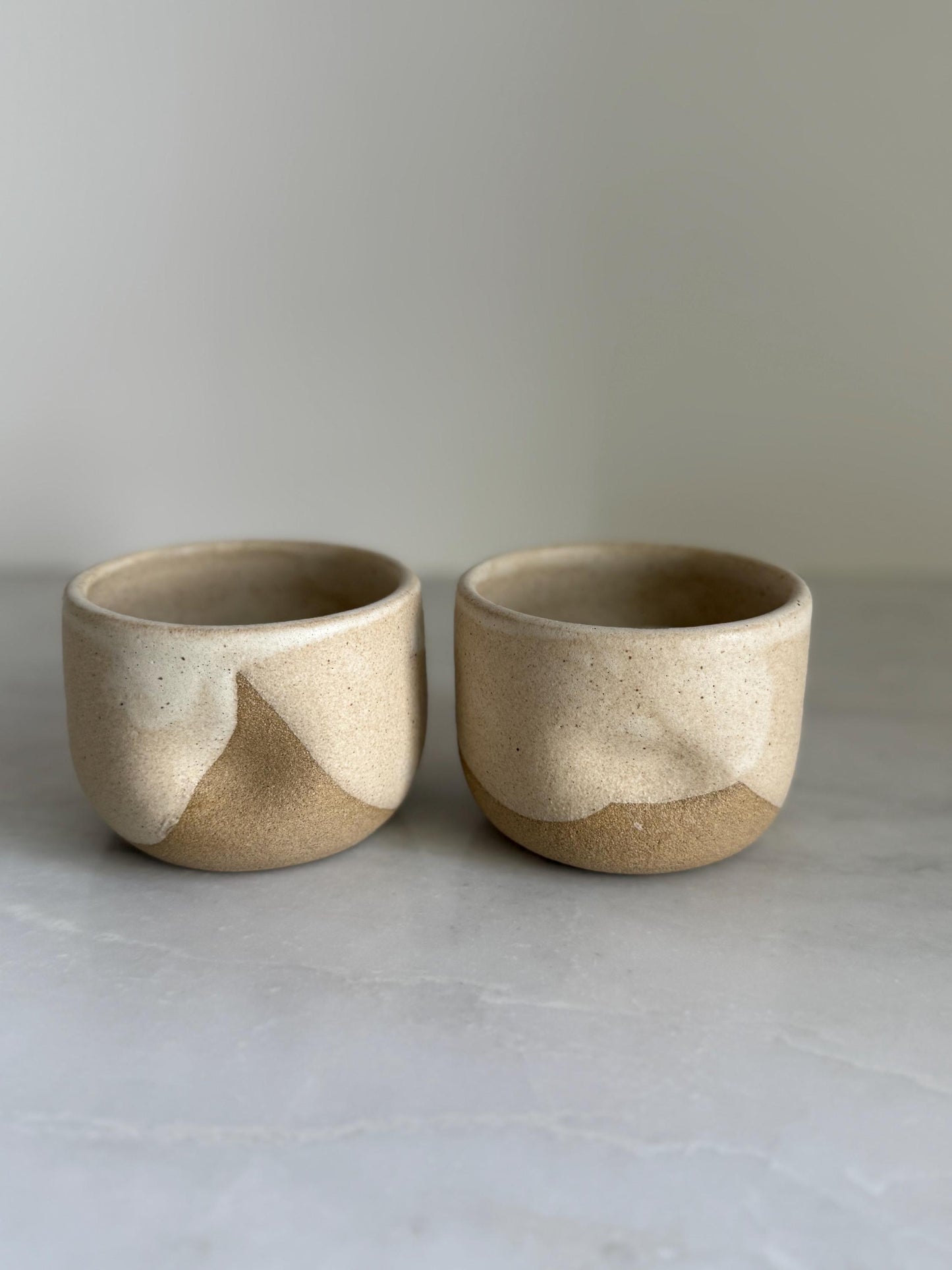 Small Ceramic Dimple Cup / Set of 2
