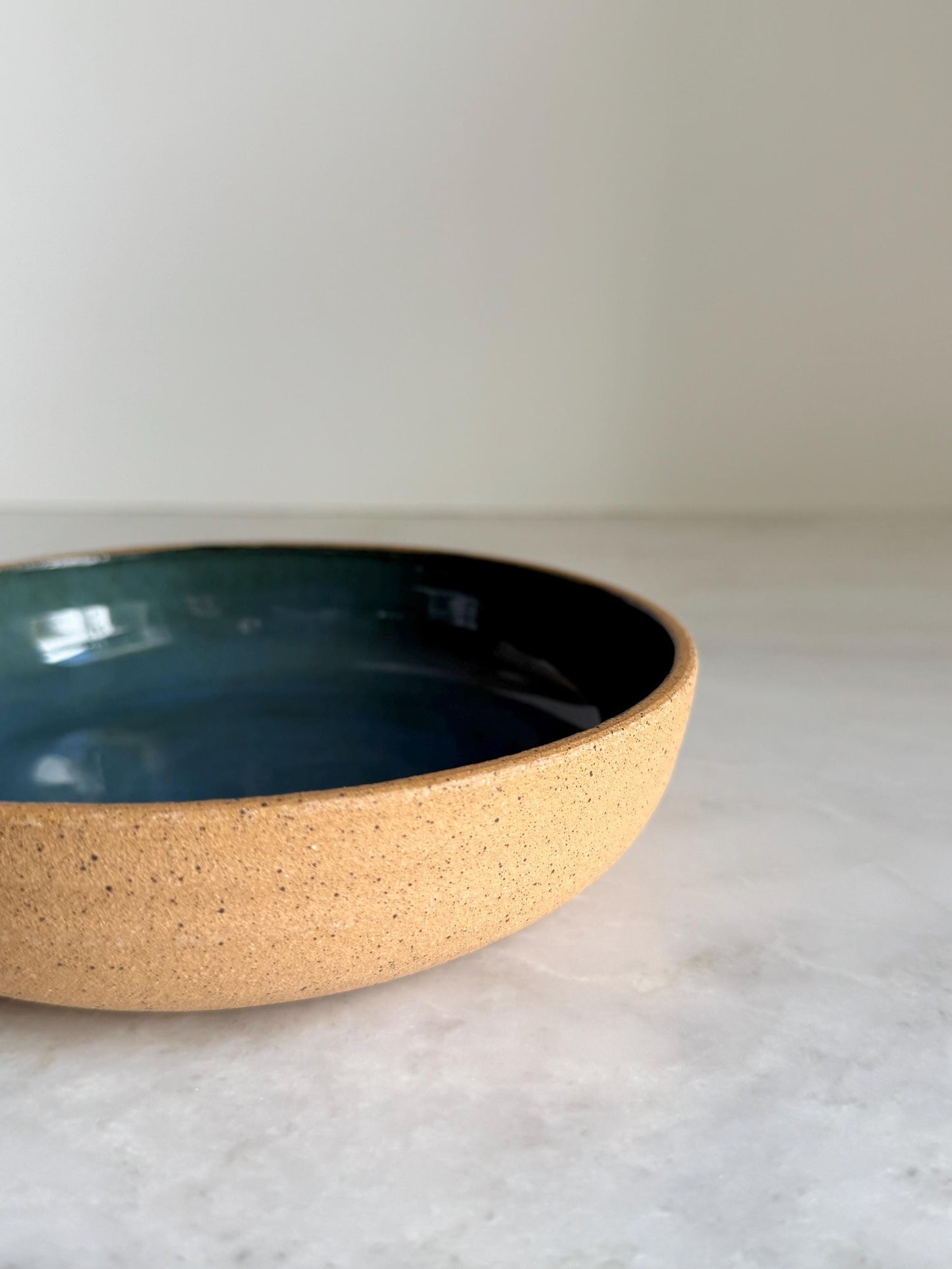 Handmade Ceramic Mini Blate / Snack Plate /Blue-Green