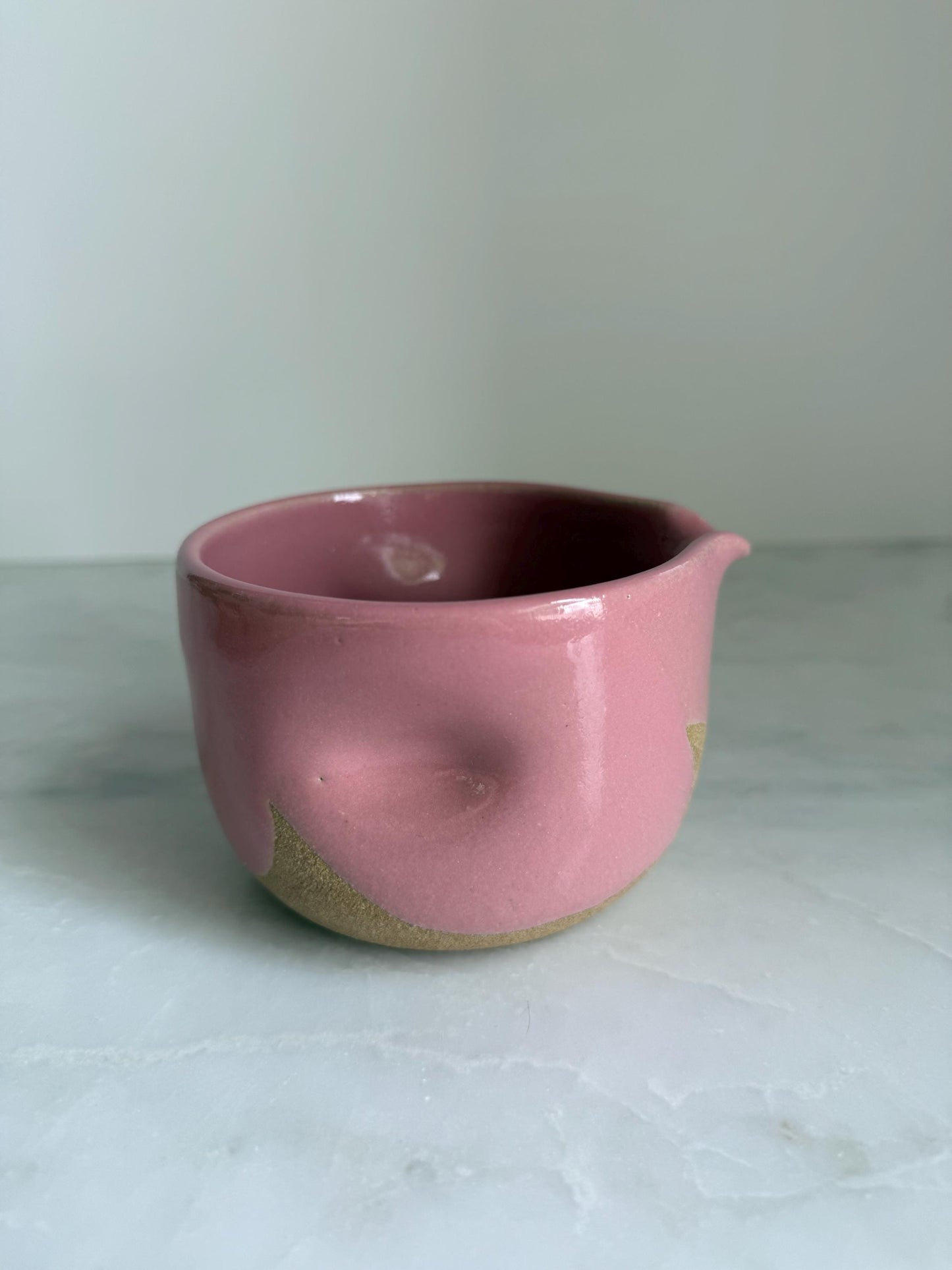 Handmade Ceramic Matcha Bowl / Pink