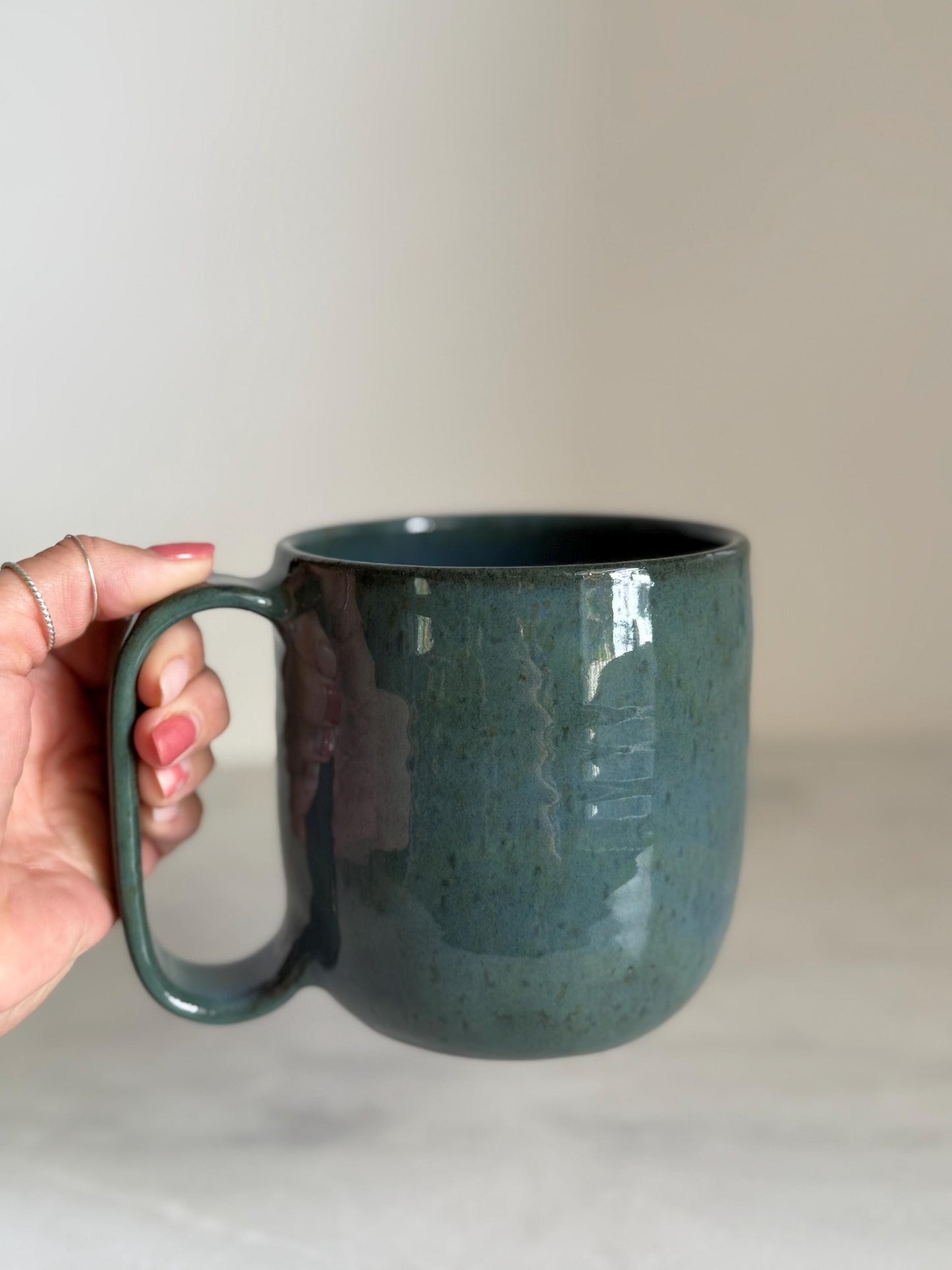 Blue-Green Mug / Large