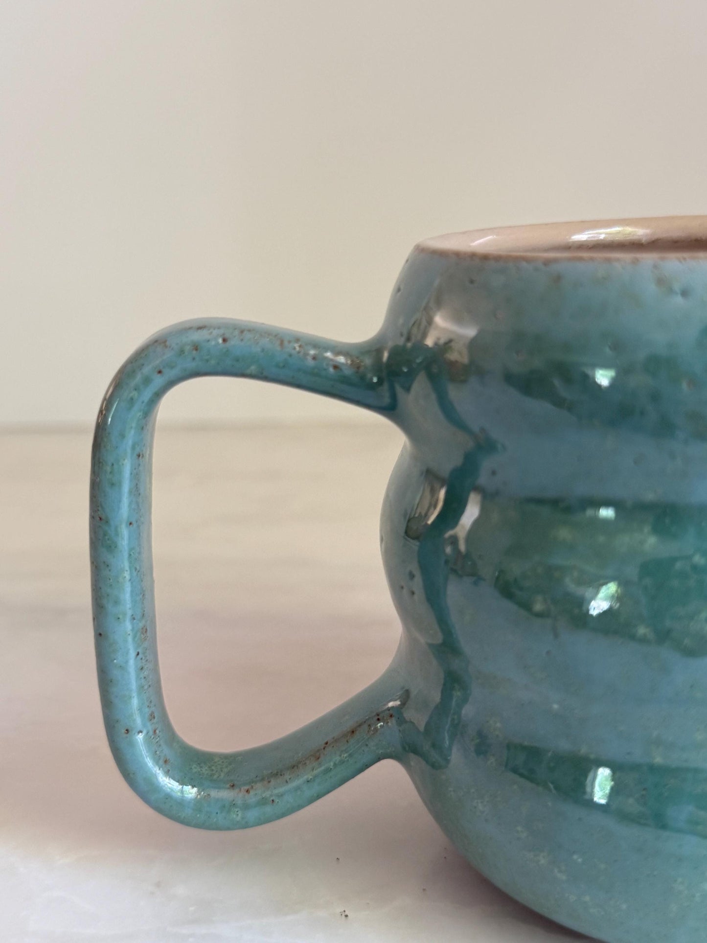 Handmade Two-Tone Mug - Seafoam