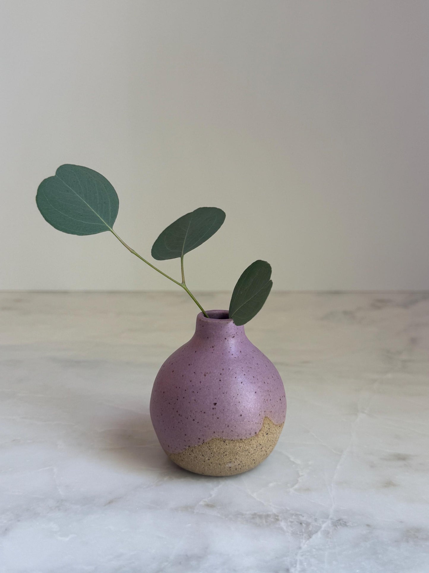 Lavender Bottleneck Vase - 3 inch