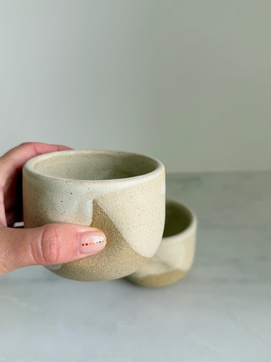 Small Ceramic Dimple Cup / Set of 2