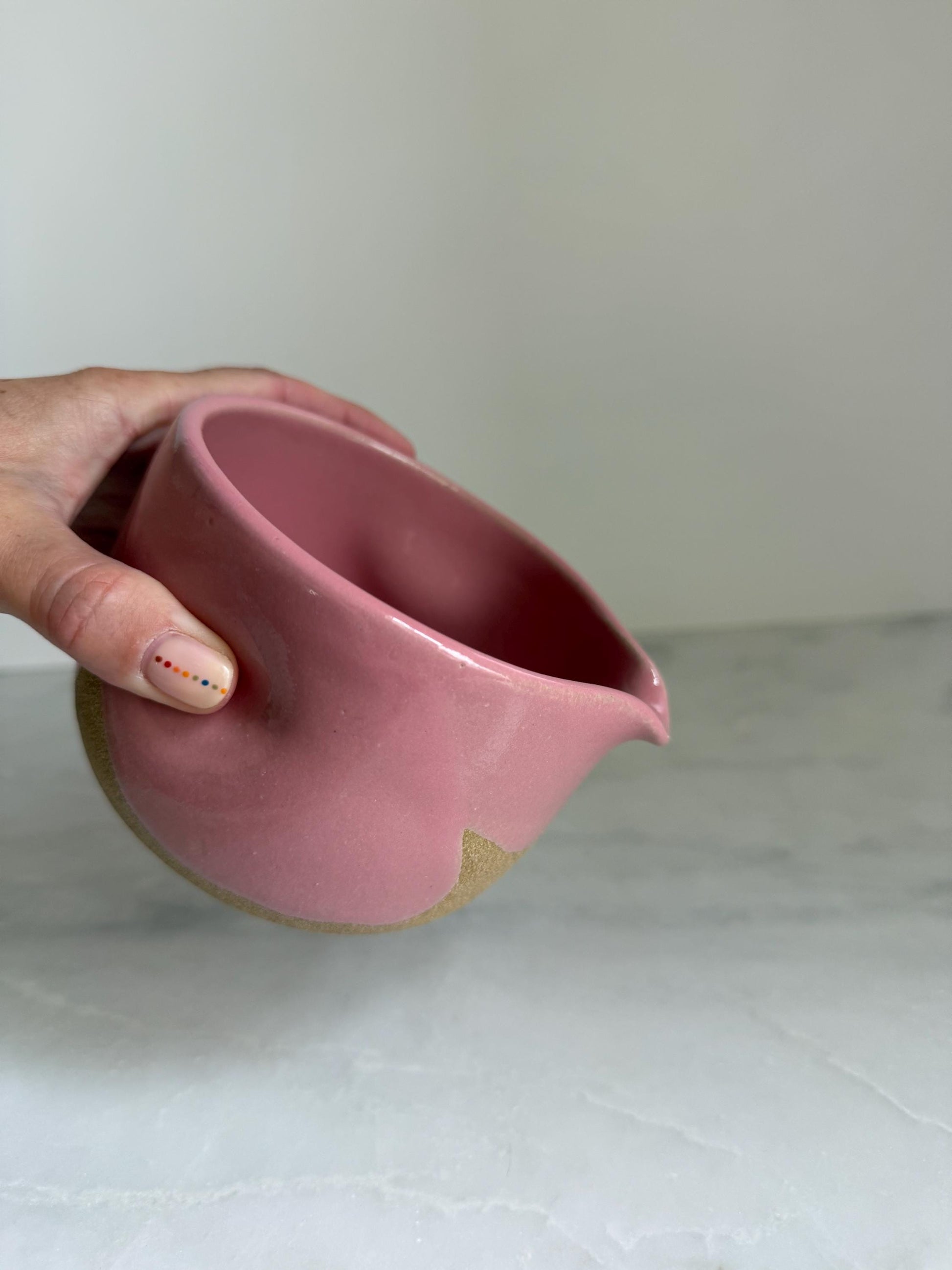 Handmade Ceramic Matcha Bowl / Pink