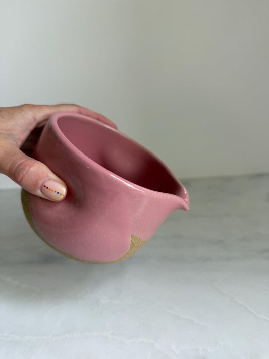 Handmade Ceramic Matcha Bowl / Pink