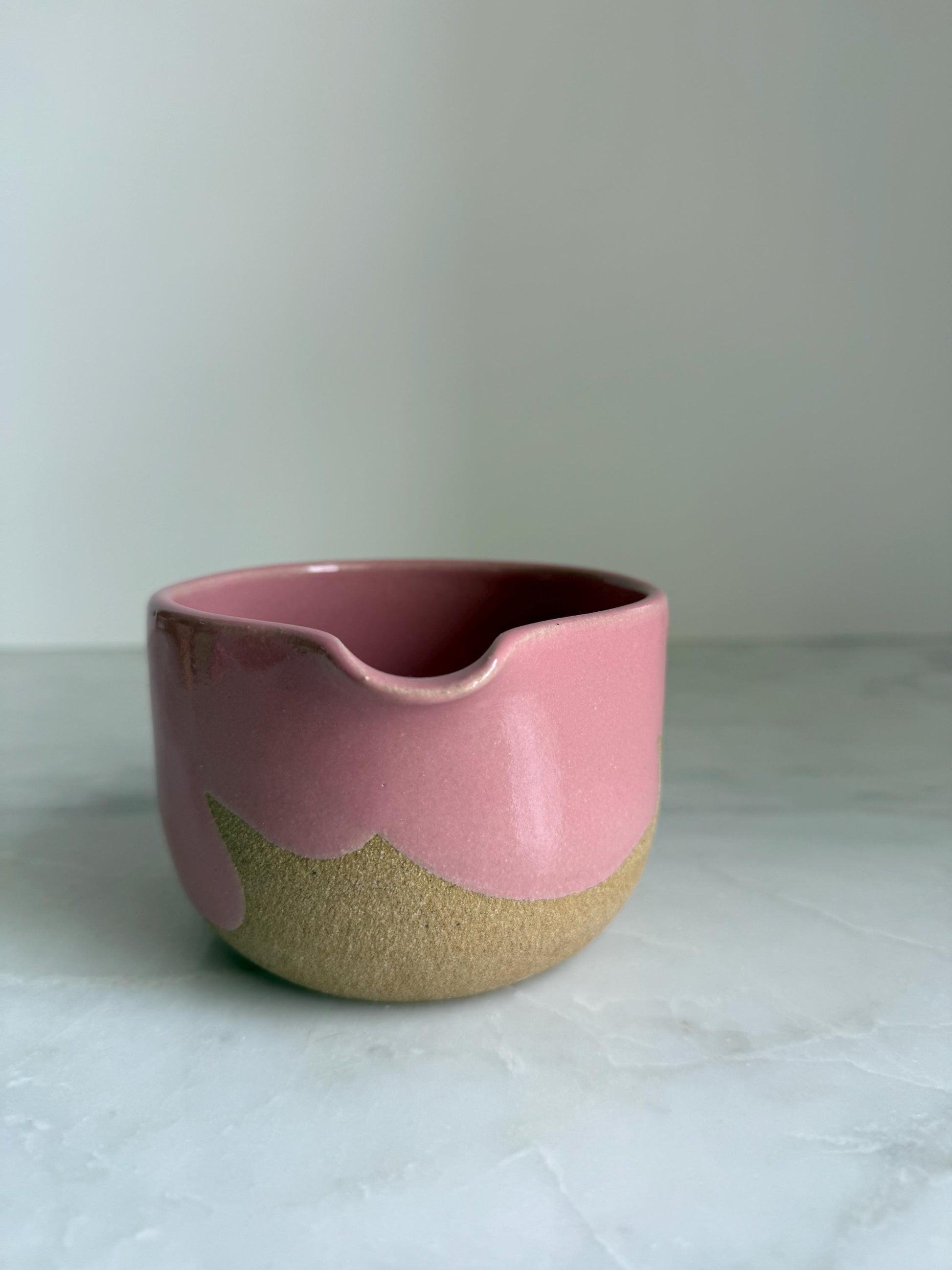 Handmade Ceramic Matcha Bowl / Pink