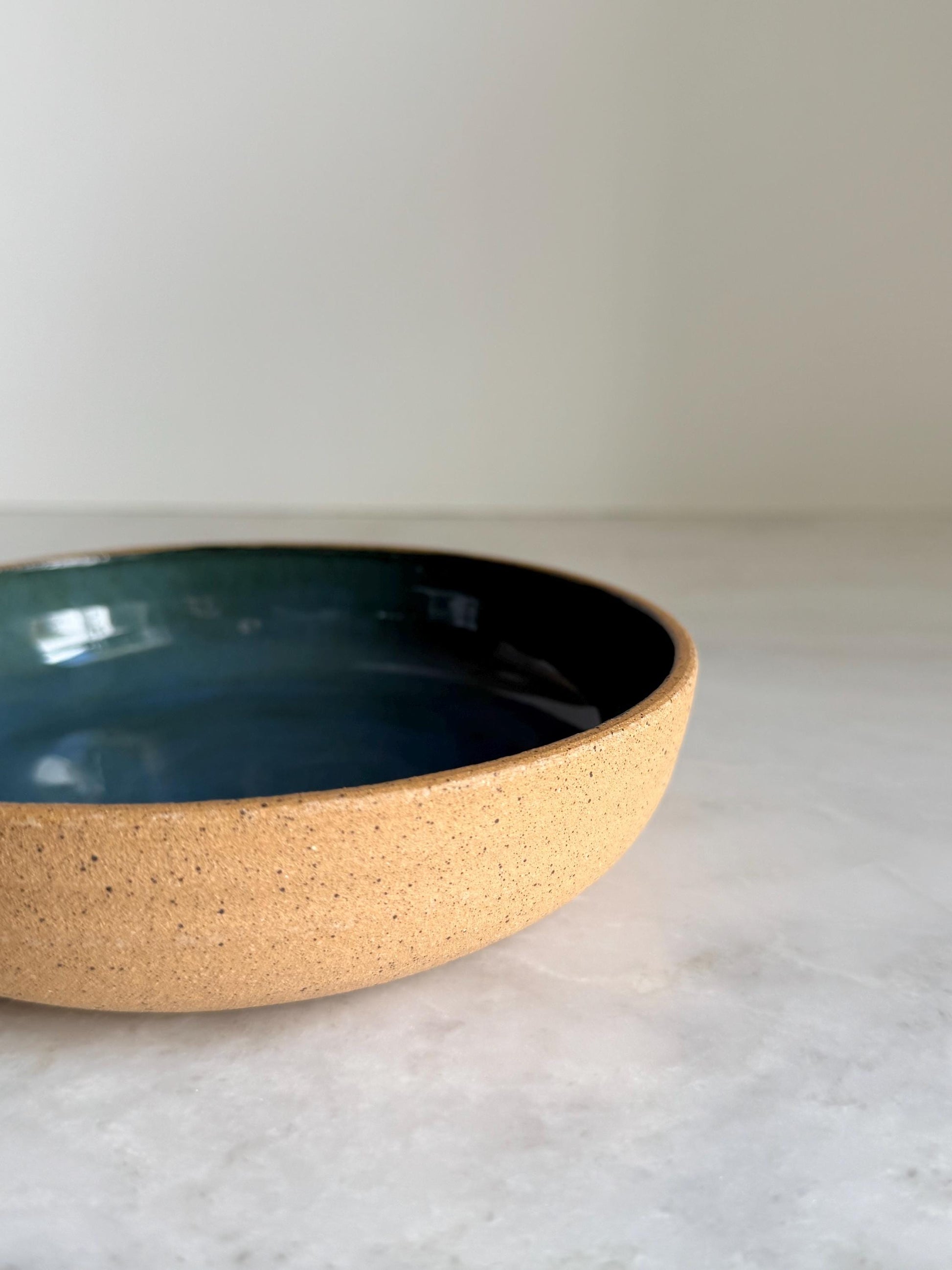 Handmade Ceramic Mini Blate / Snack Plate /Blue-Green