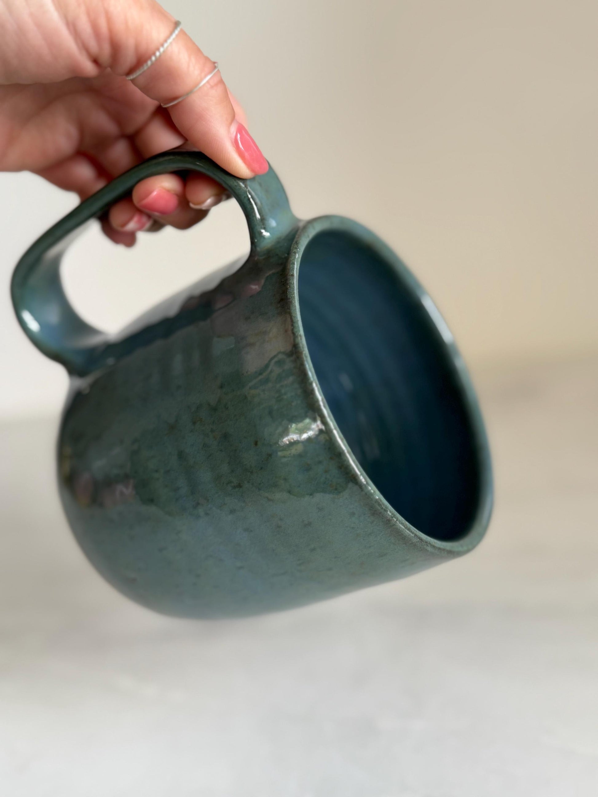 Blue-Green Mug / Large