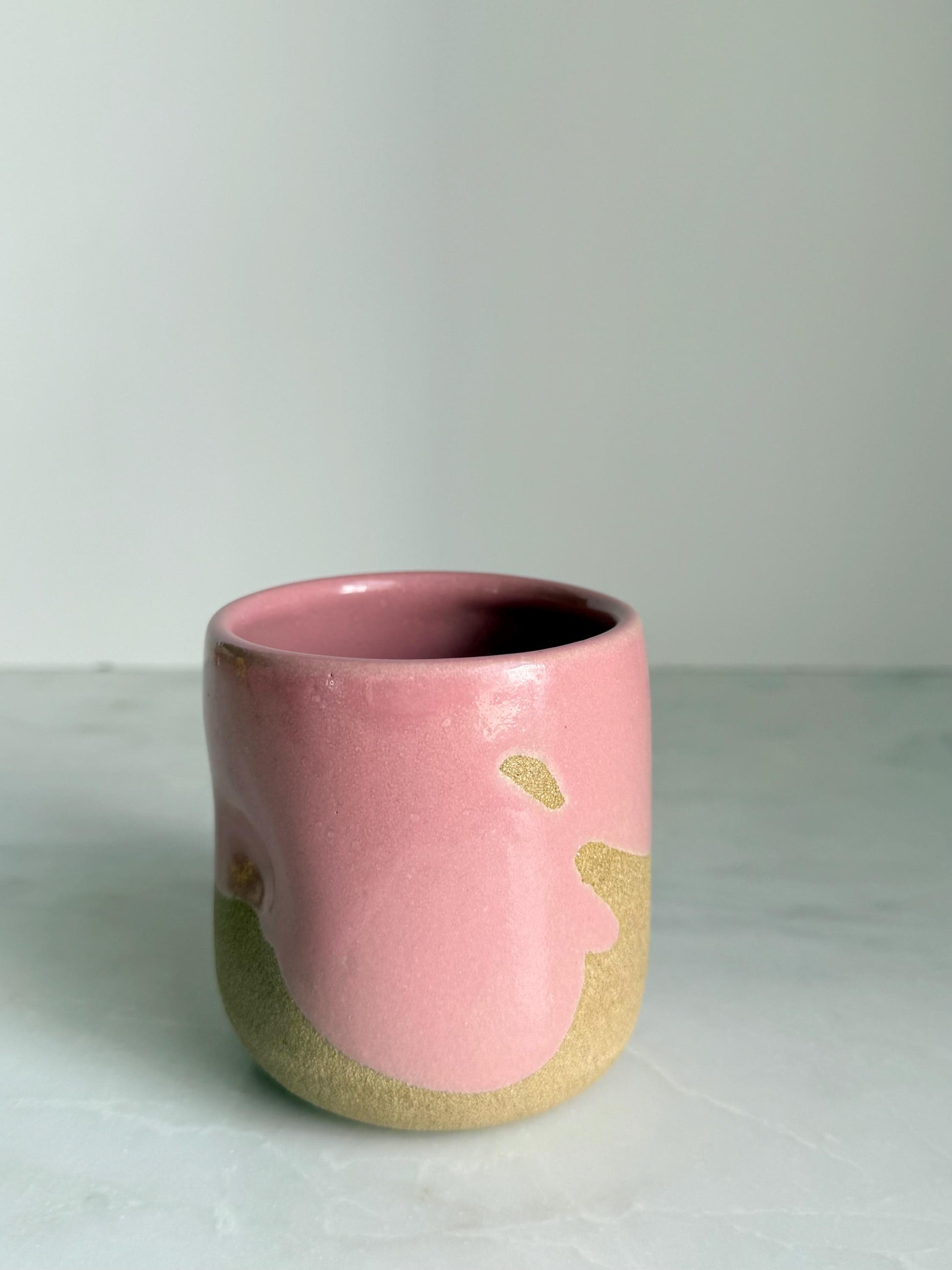 Pink Layered Dimple Cup