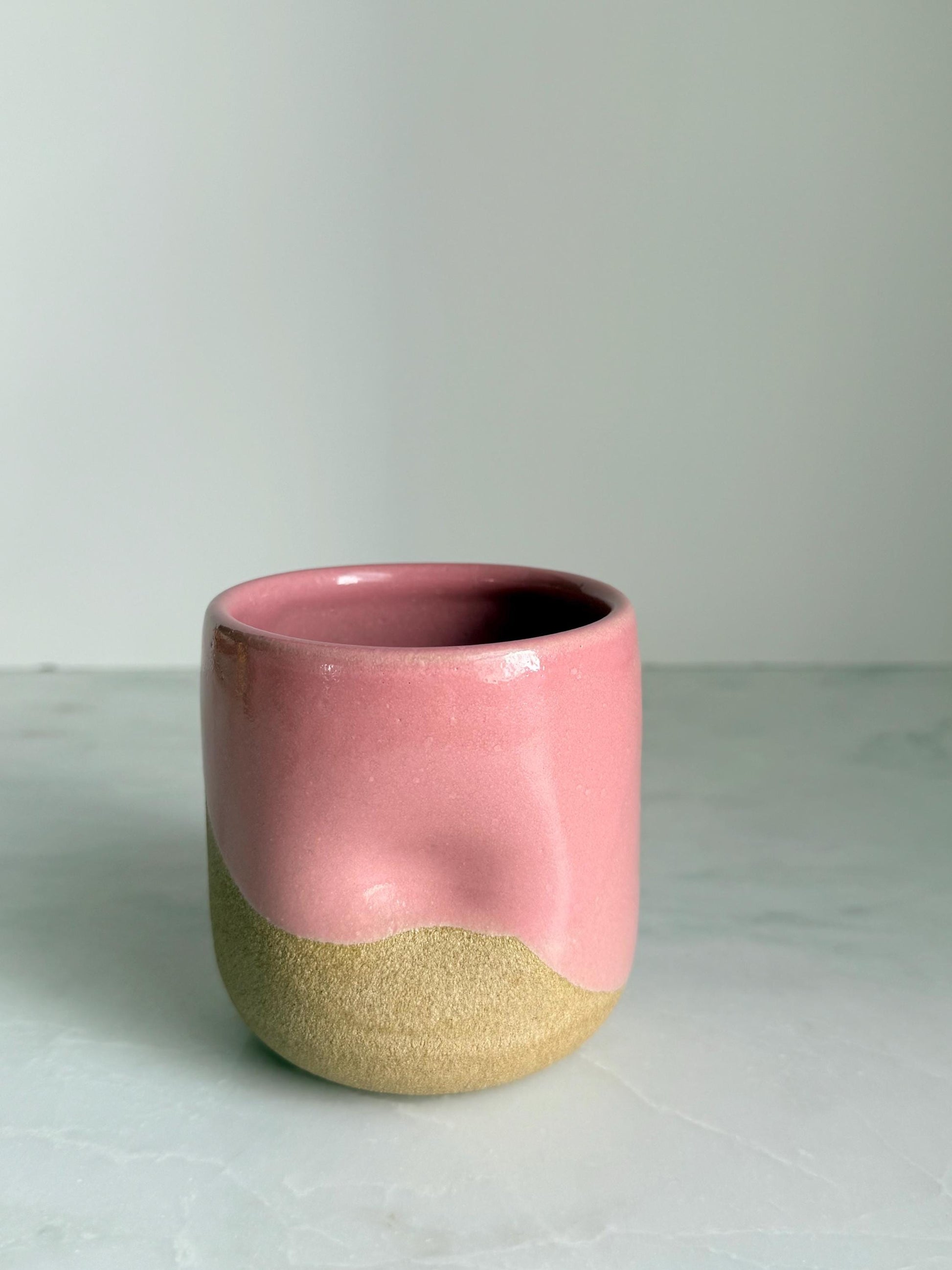 Pink Layered Dimple Cup