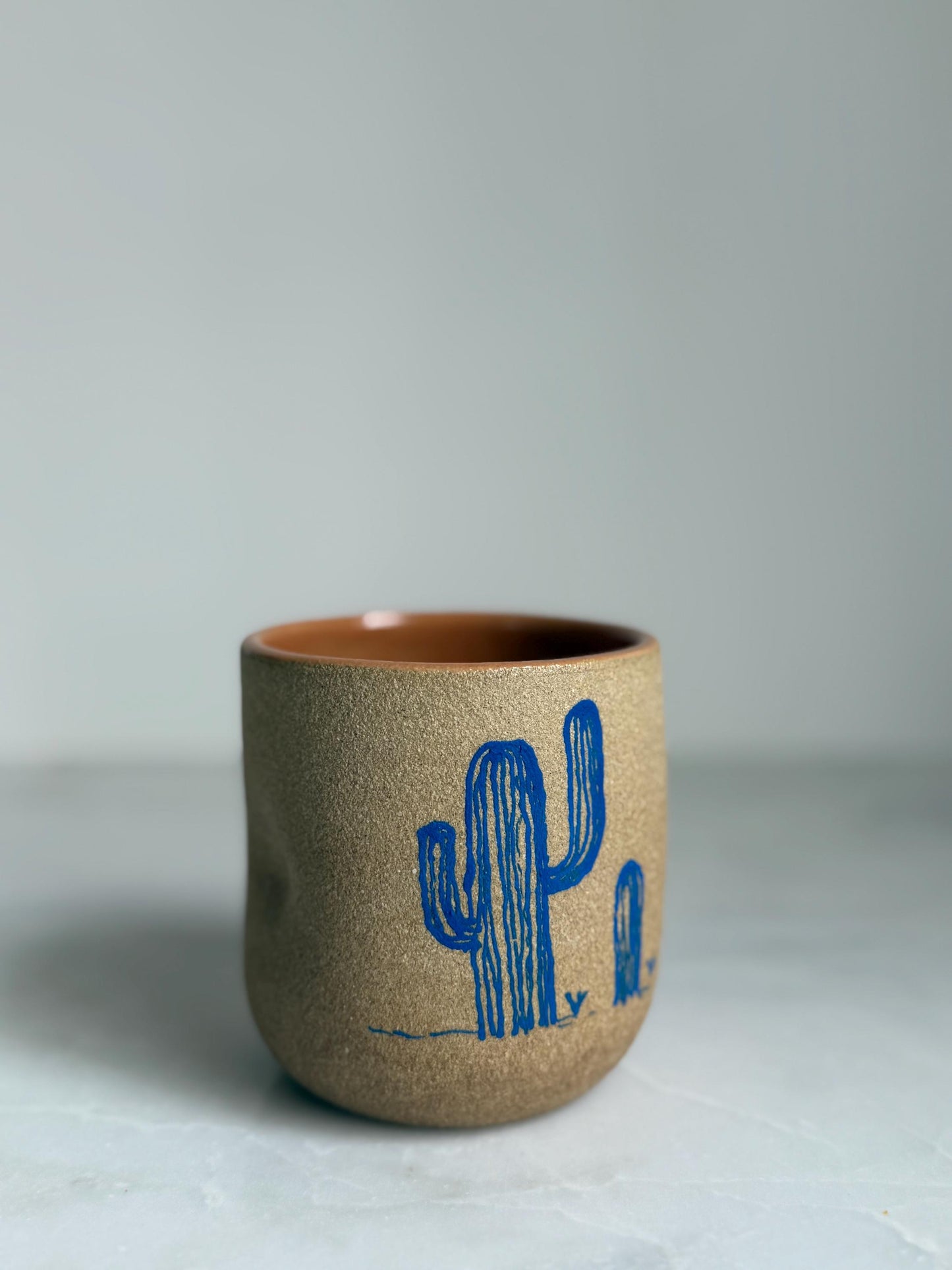 Desert Dimple Cup - Electric Blue