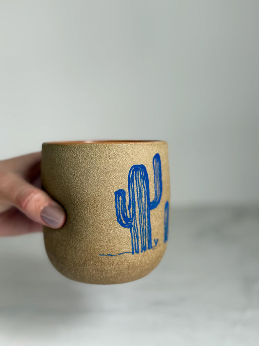 Desert Dimple Cup - Electric Blue