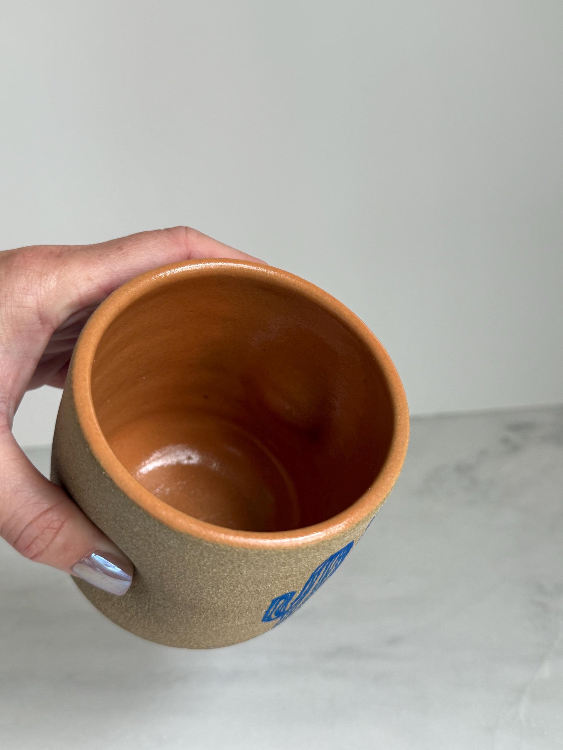 Desert Dimple Cup - Electric Blue
