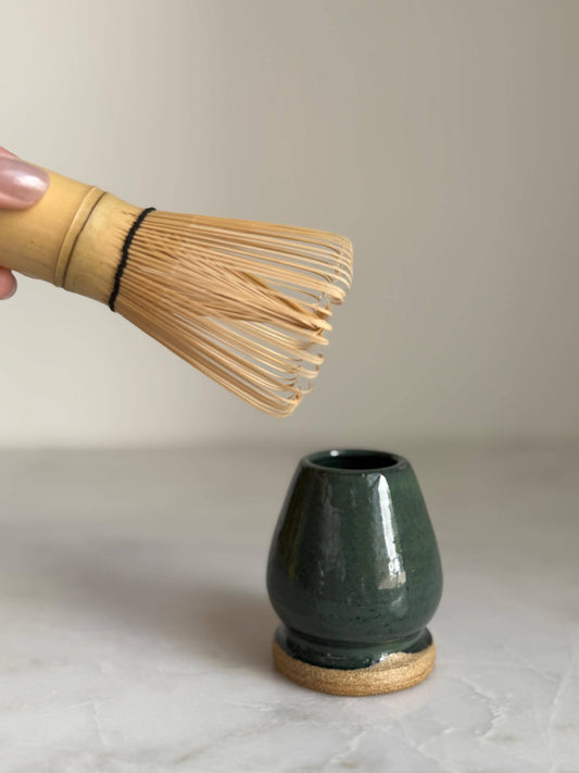 Matcha Tea Whisk Holder - Peacock