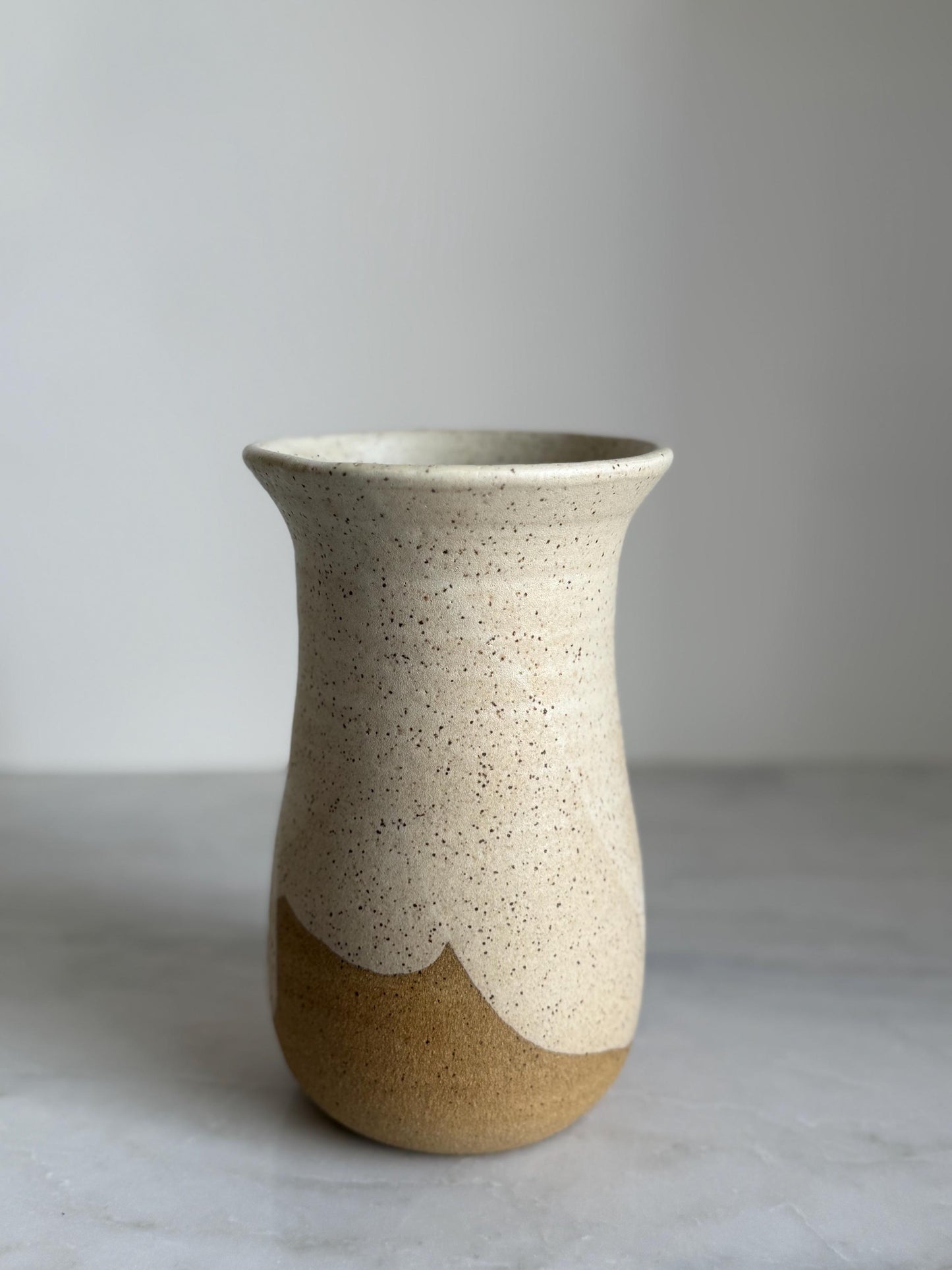 Bloom Vase - Speckled White