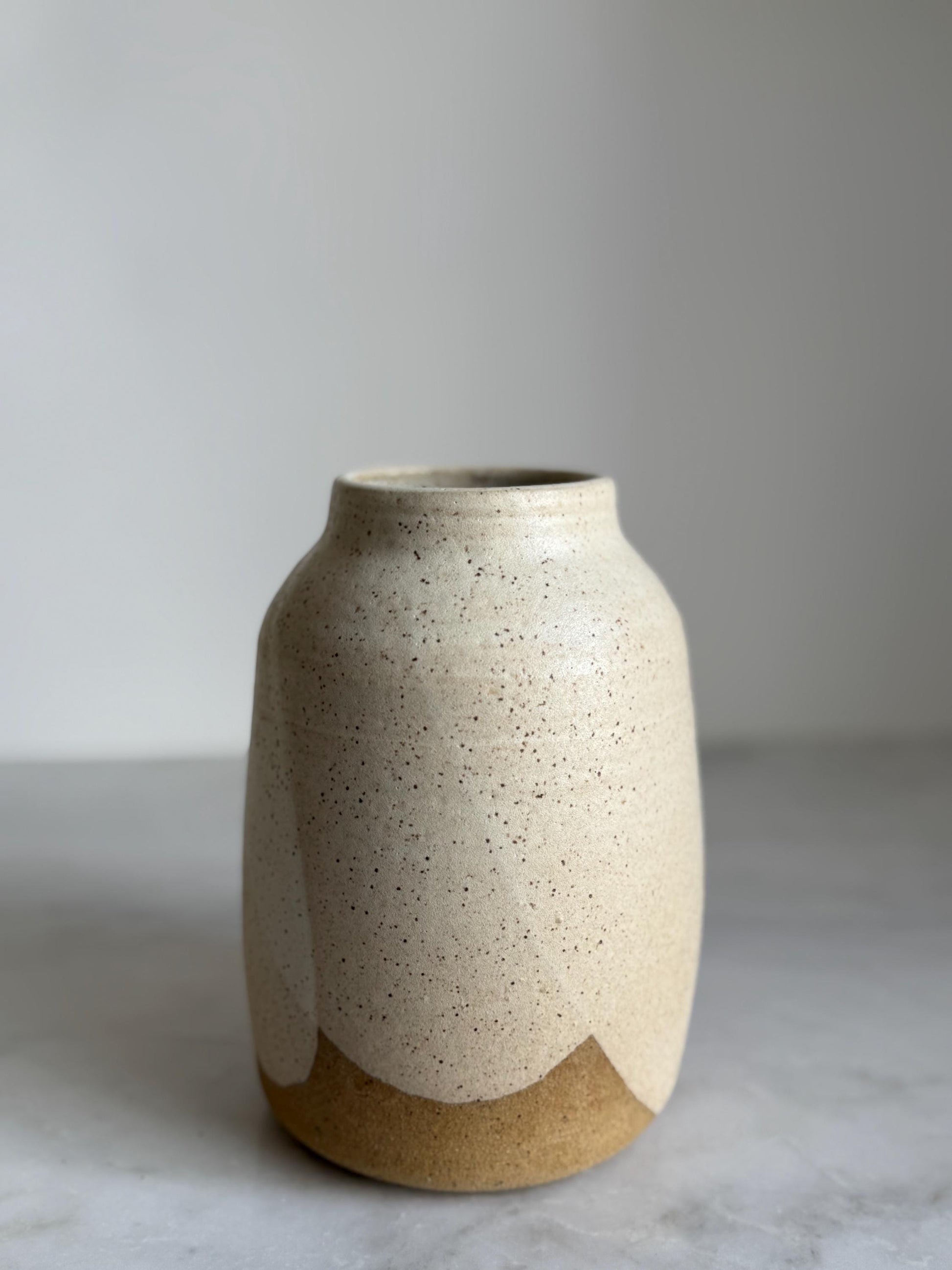 Dune Vase - Speckled White