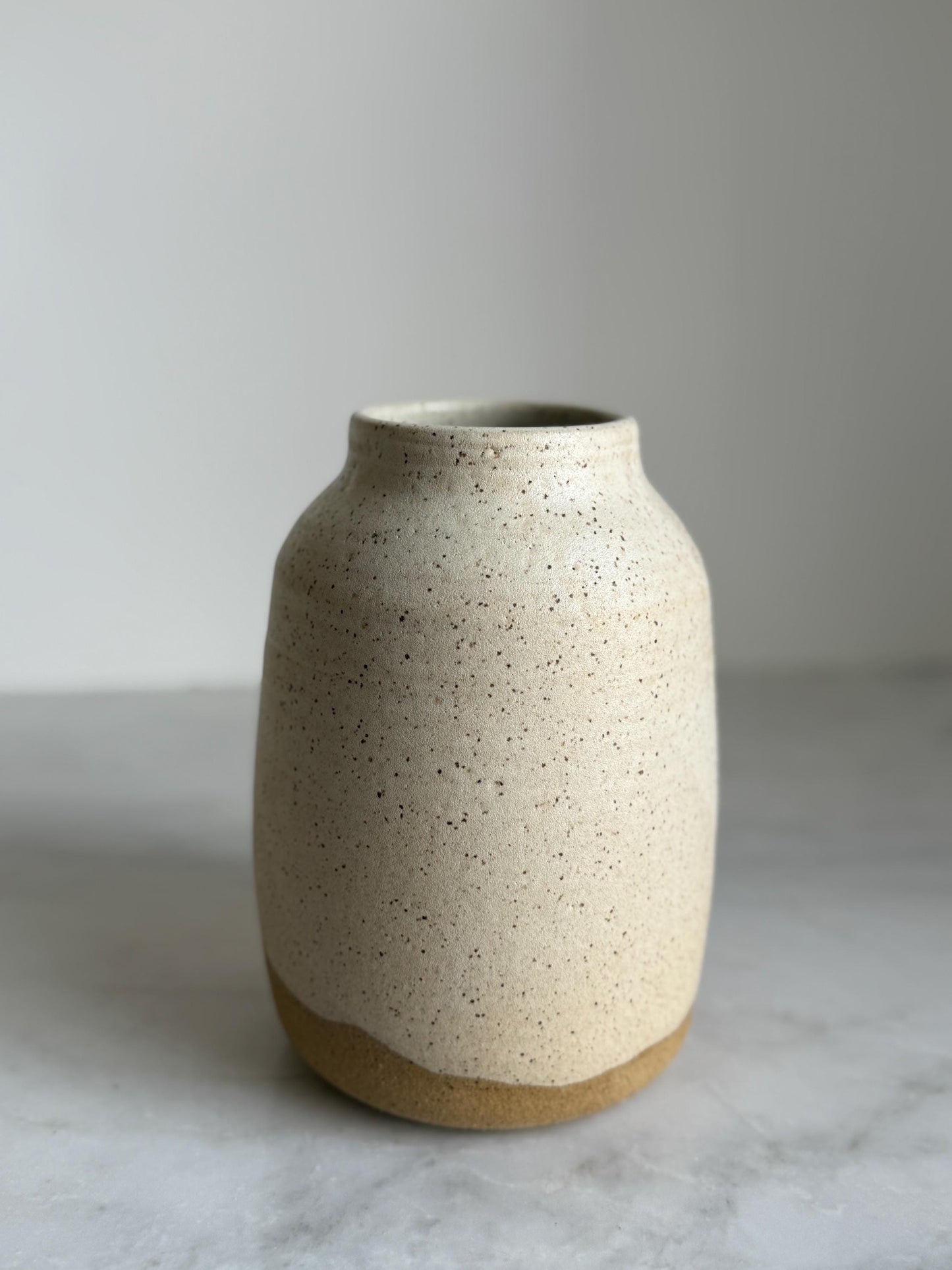 Dune Vase - Speckled White