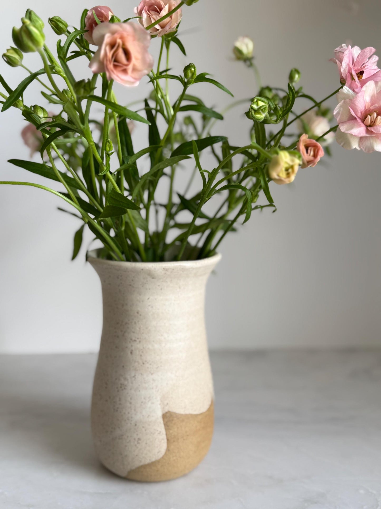 Bloom Vase - Speckled White