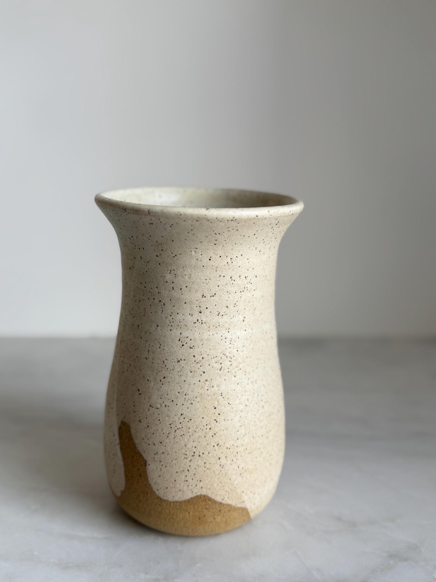 Bloom Vase - Speckled White