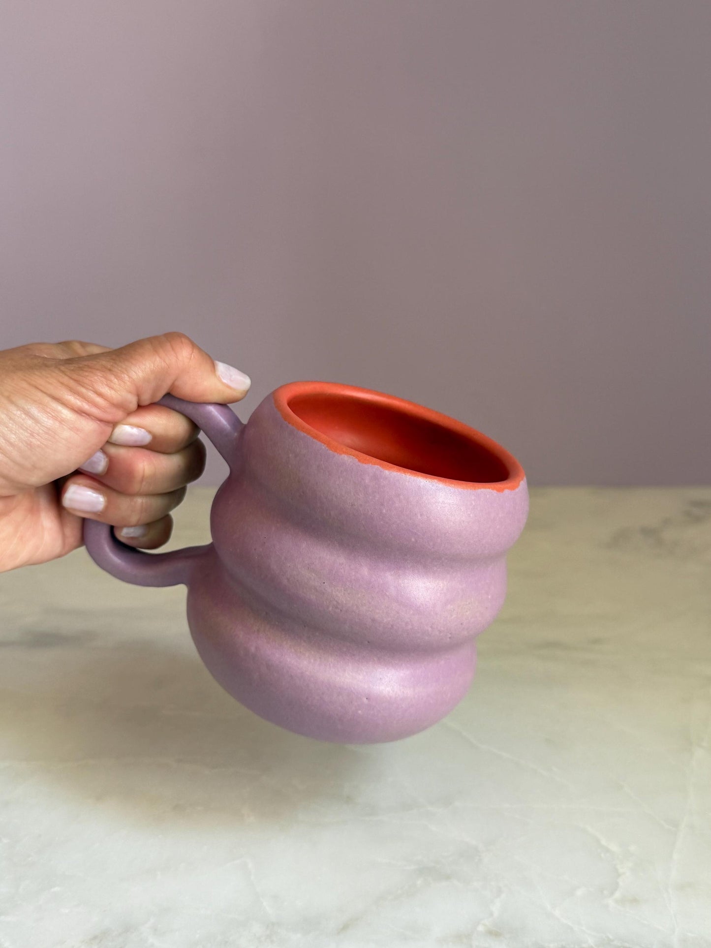 Handmade Two-Tone Mug - Lavender