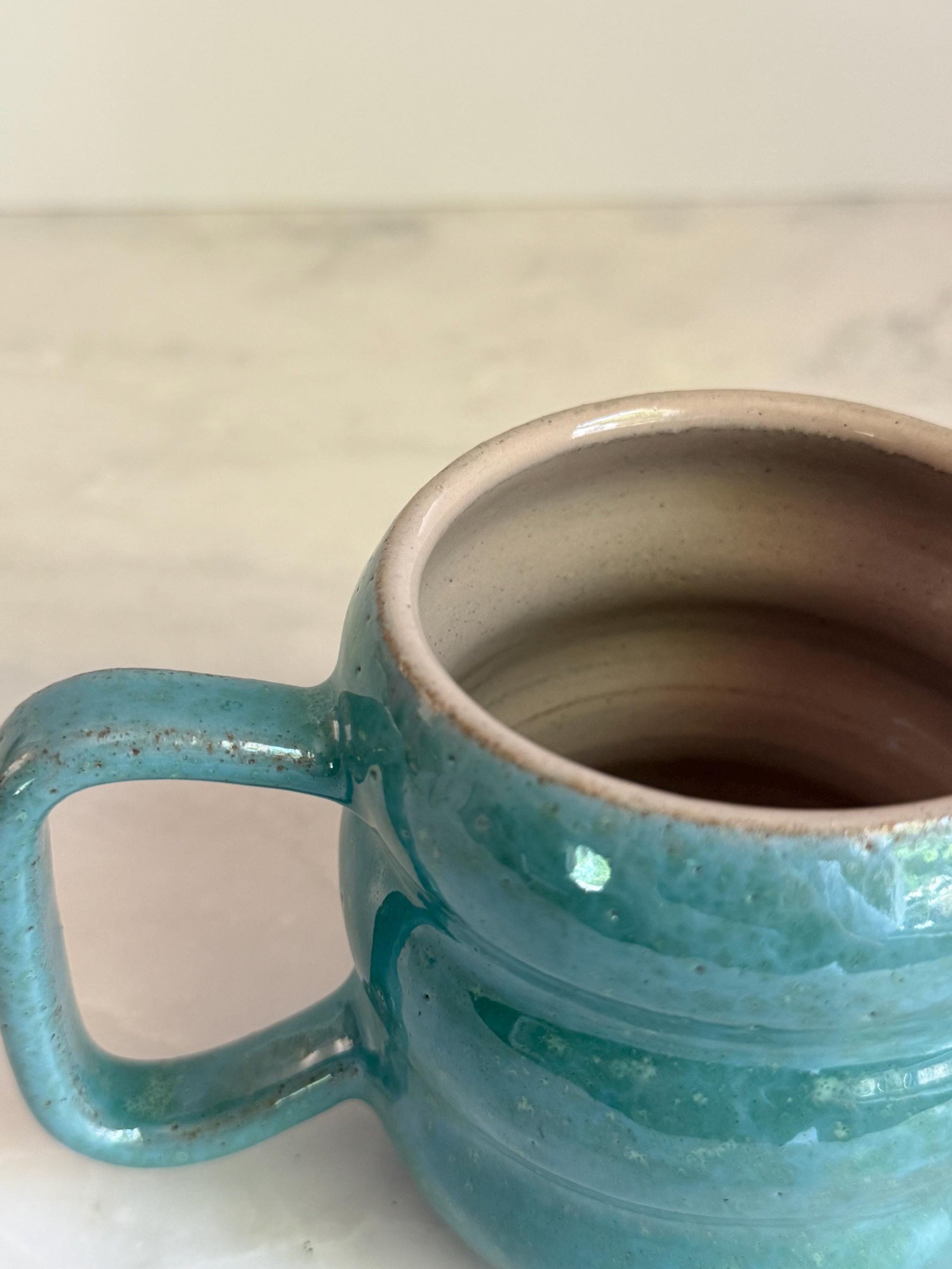 Handmade Two-Tone Mug - Seafoam