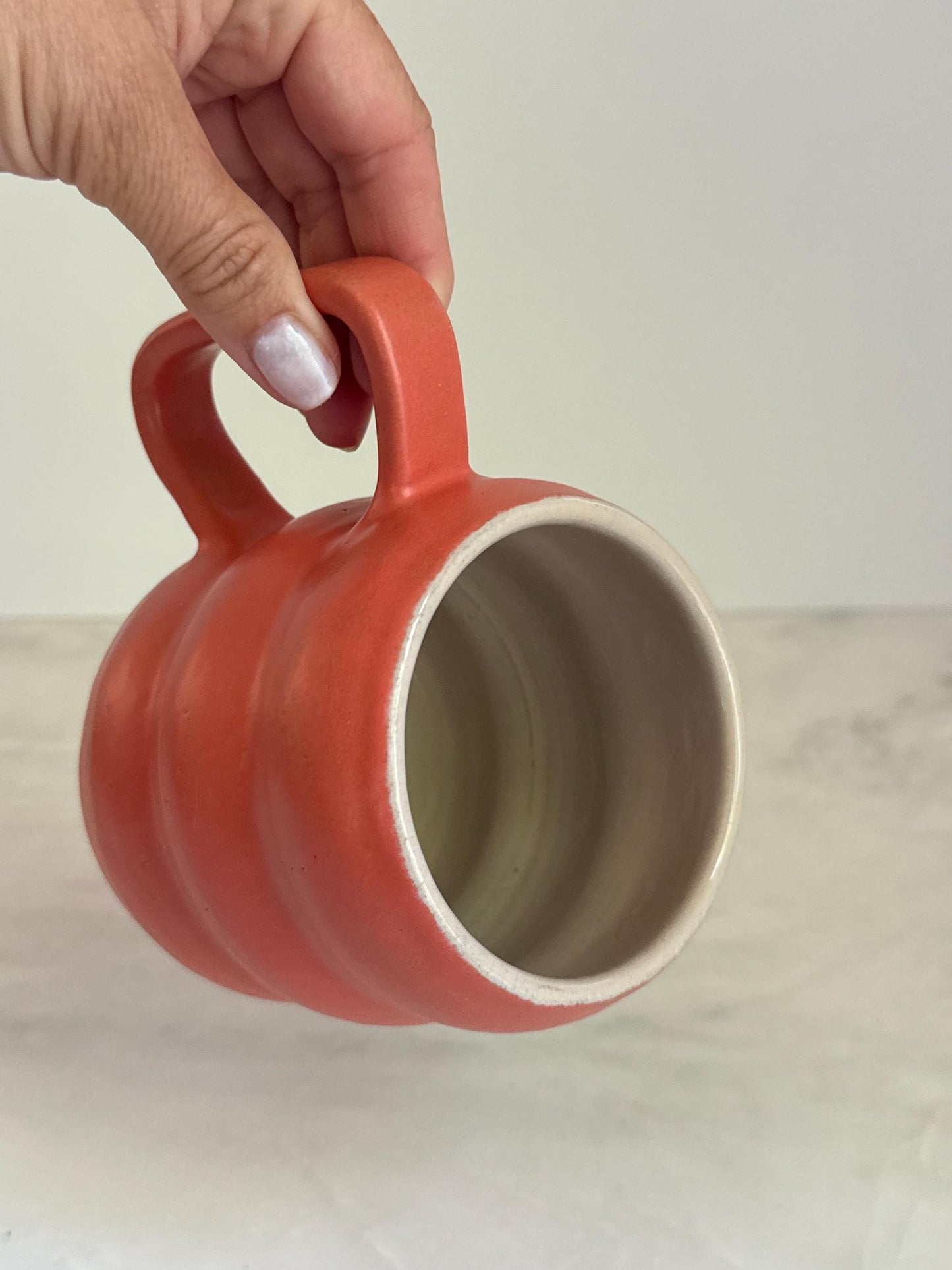 Handmade Two-Tone Mug - Coral/Blush