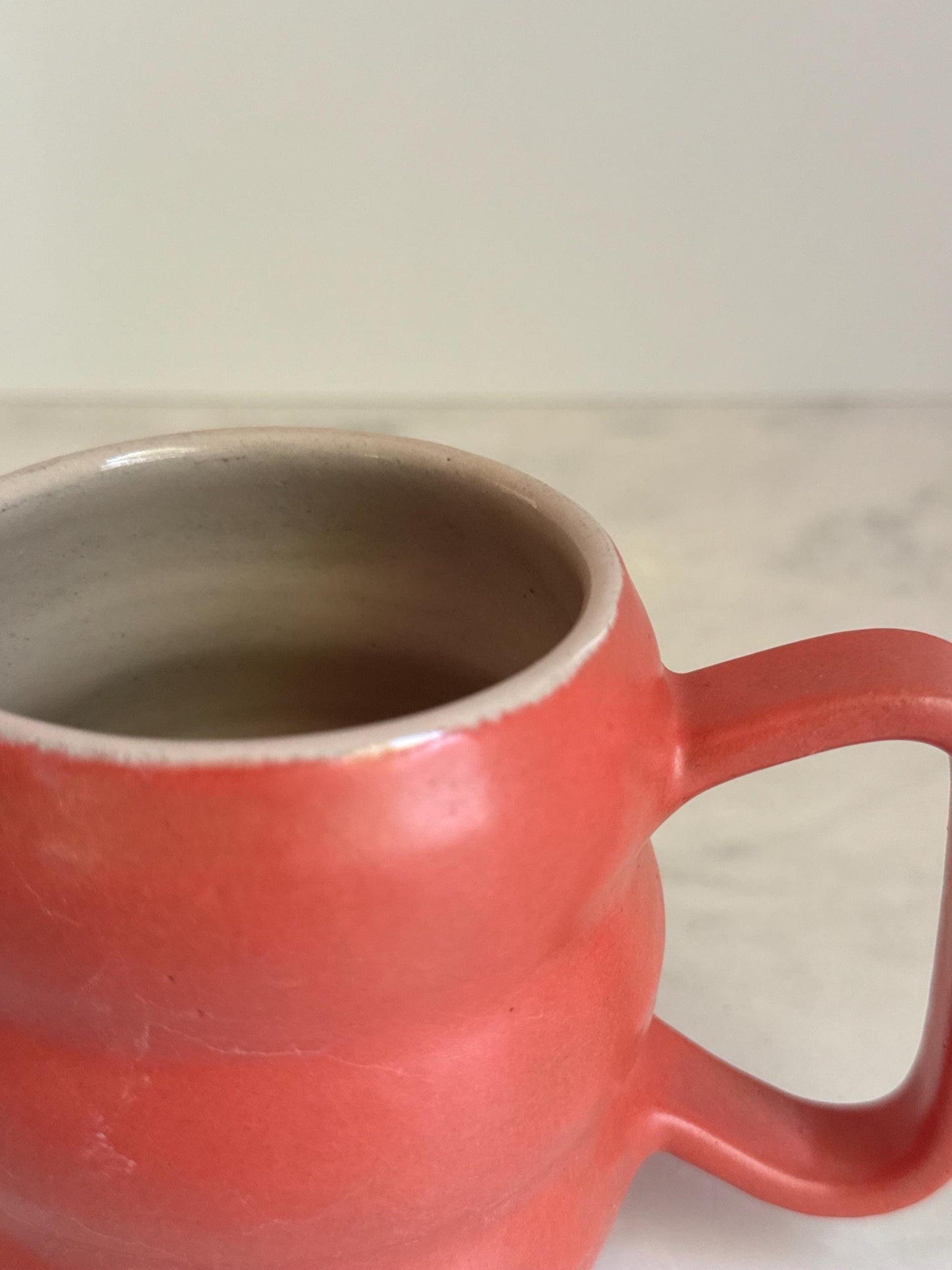 Handmade Two-Tone Mug - Coral/Blush