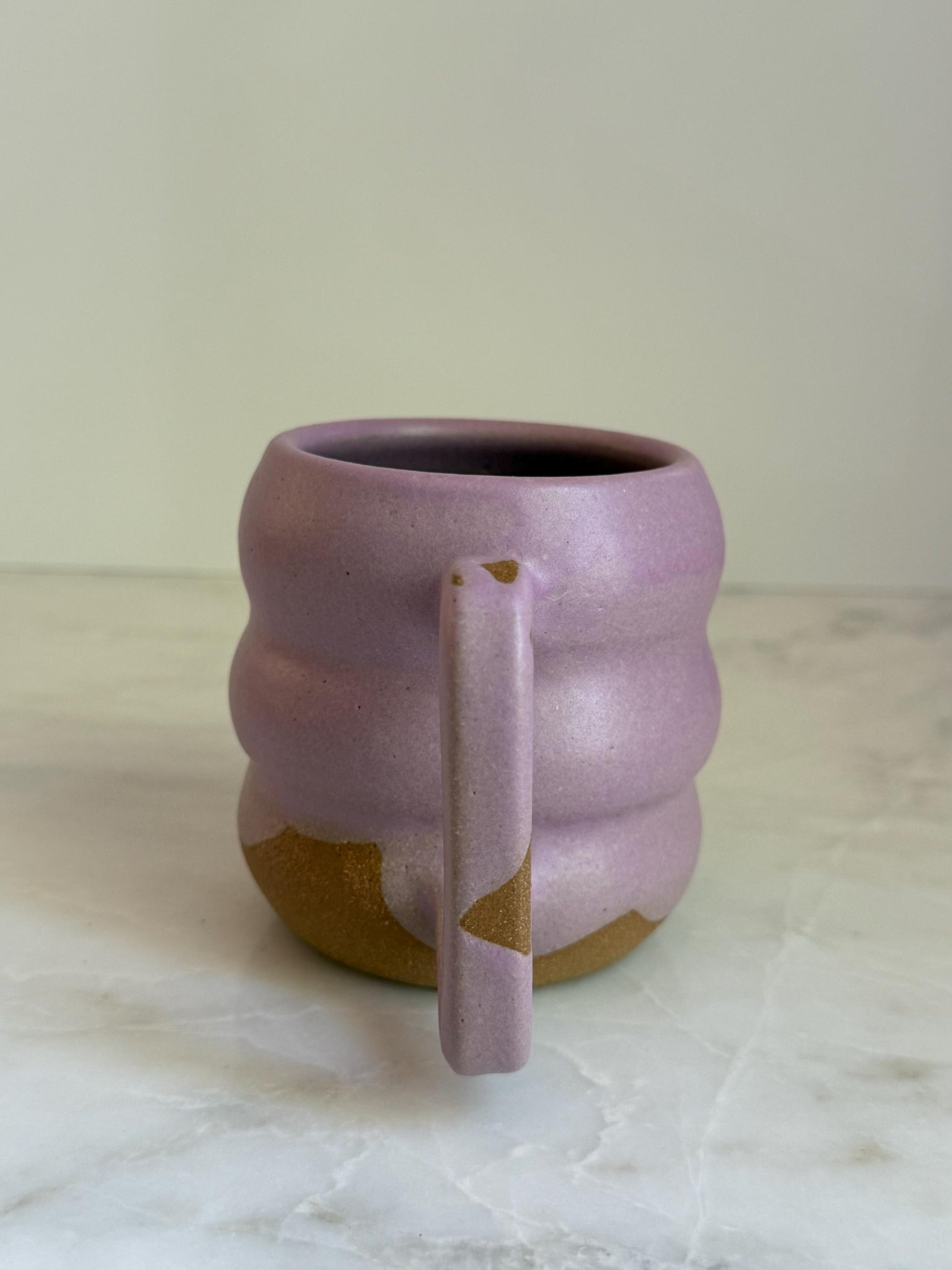 Handmade Ripple Mug - Lavender