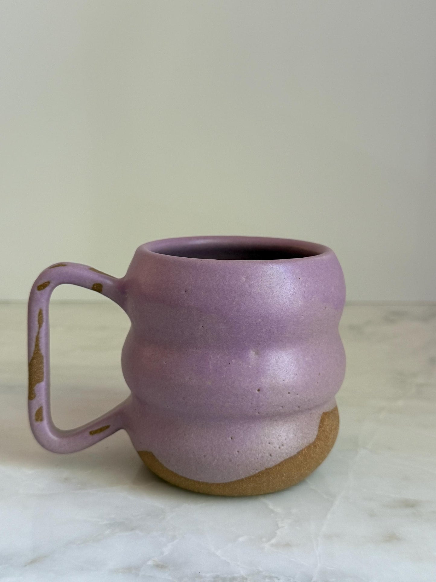 Handmade Ripple Mug - Lavender