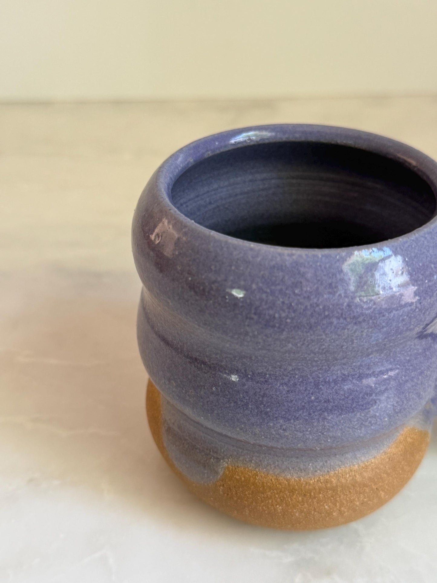 Handmade Ripple Mug - Purple