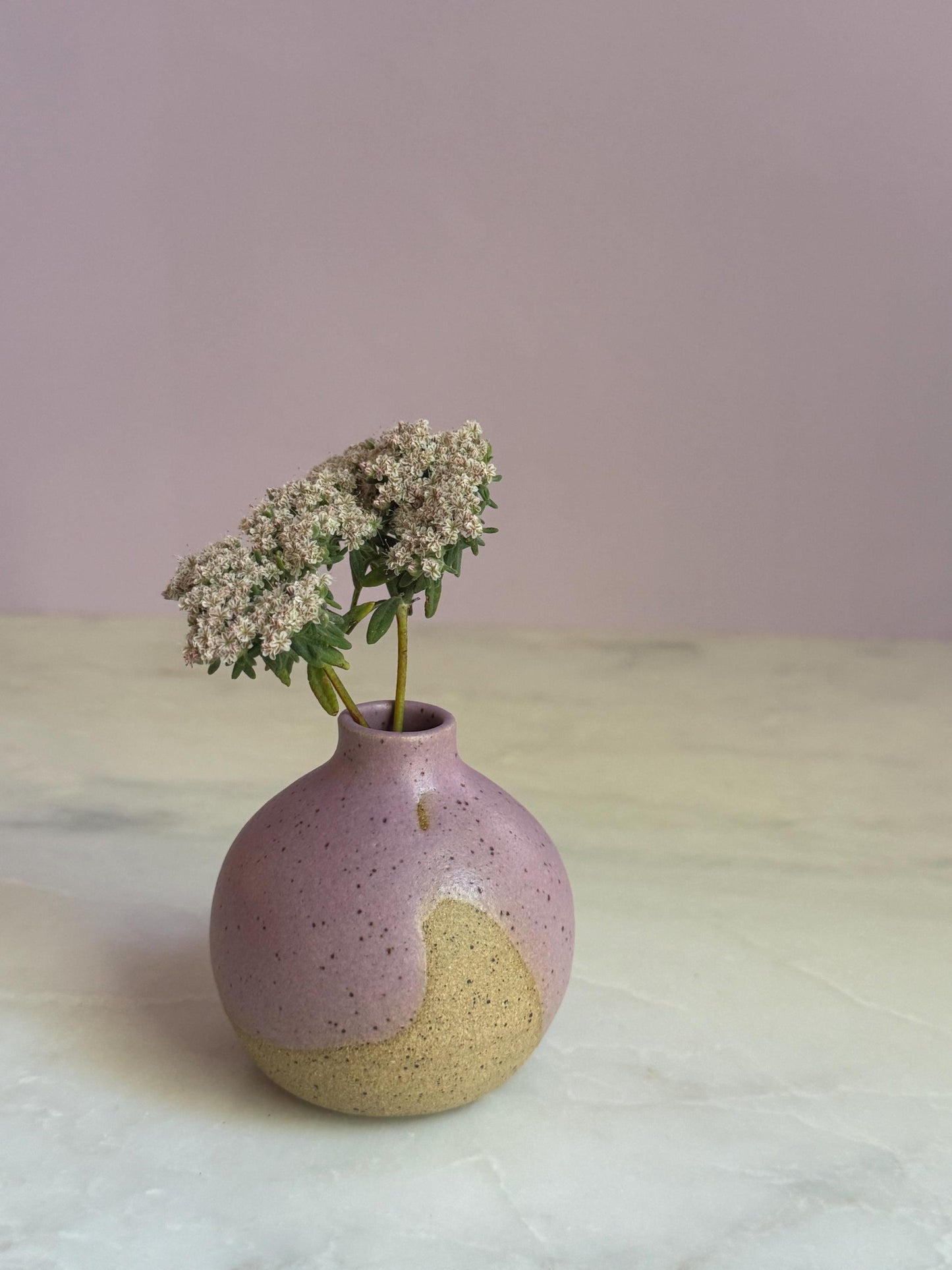 Lavender Bottleneck Vase - 3 inch