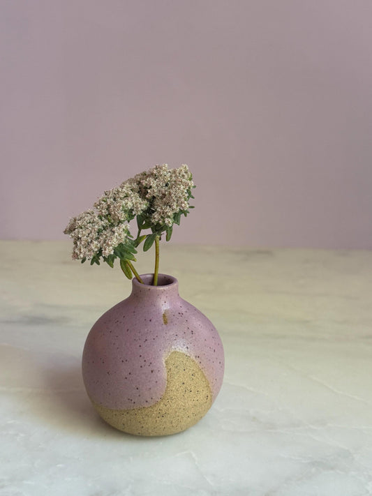 Lavender Bottleneck Vase - 3 inch