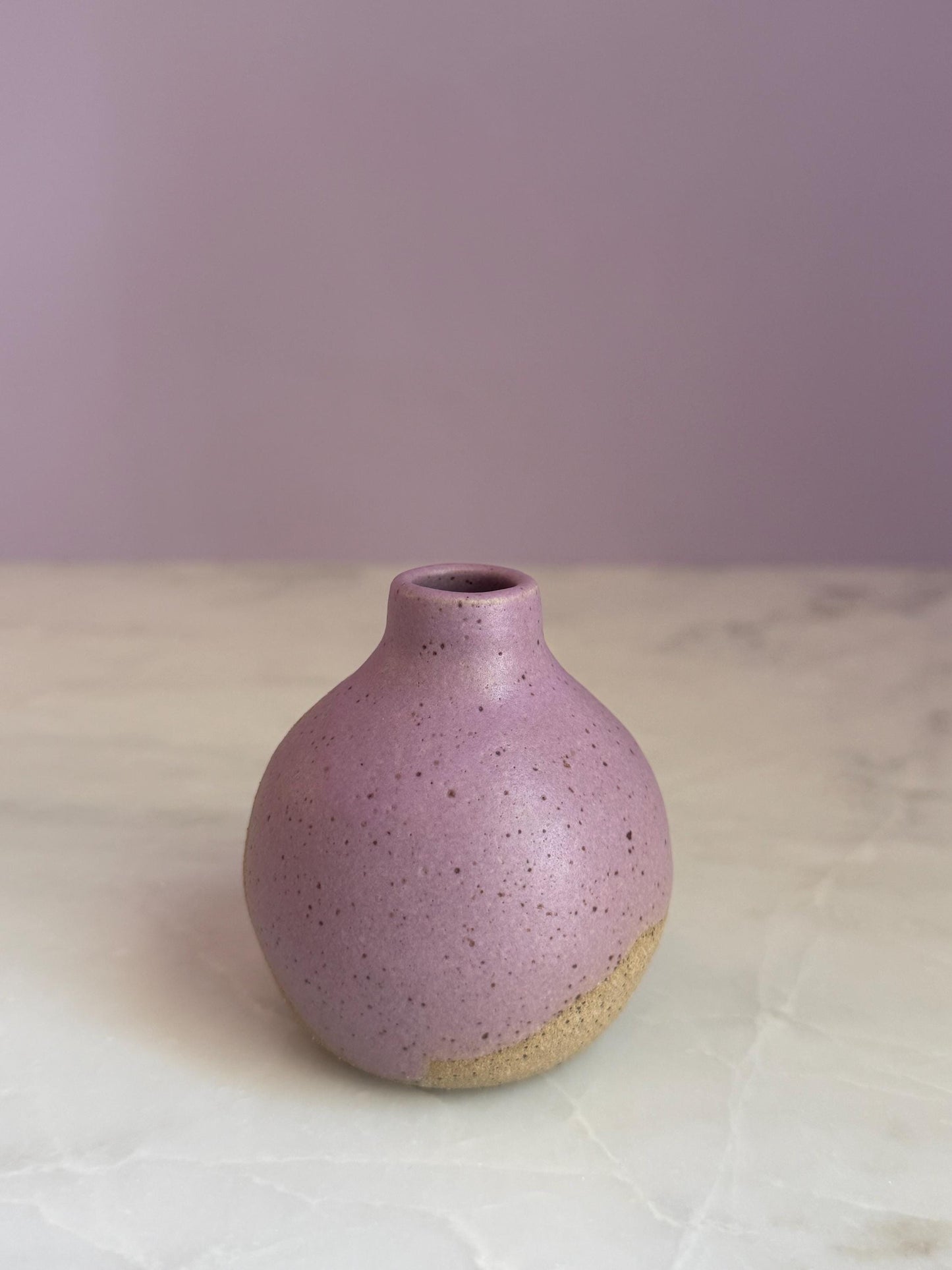 Lavender Bottleneck Vase - 3 inch