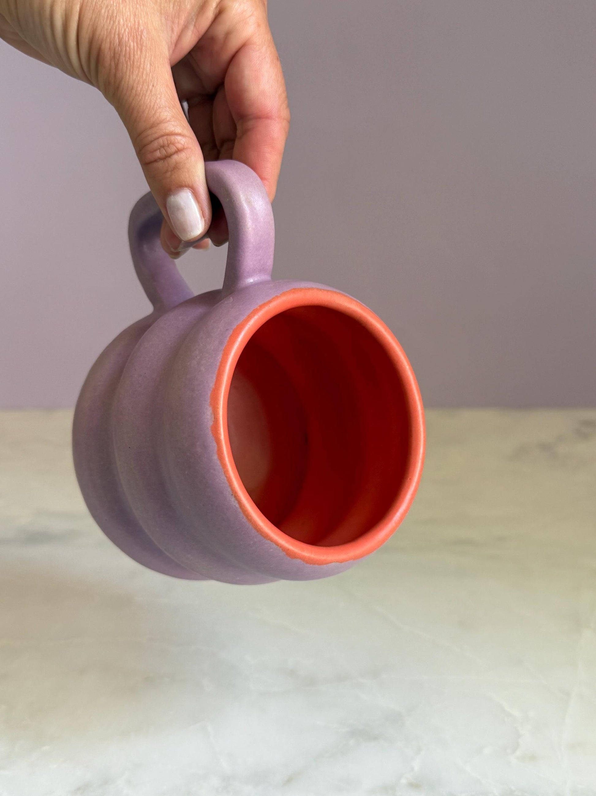 Handmade Two-Tone Mug - Lavender
