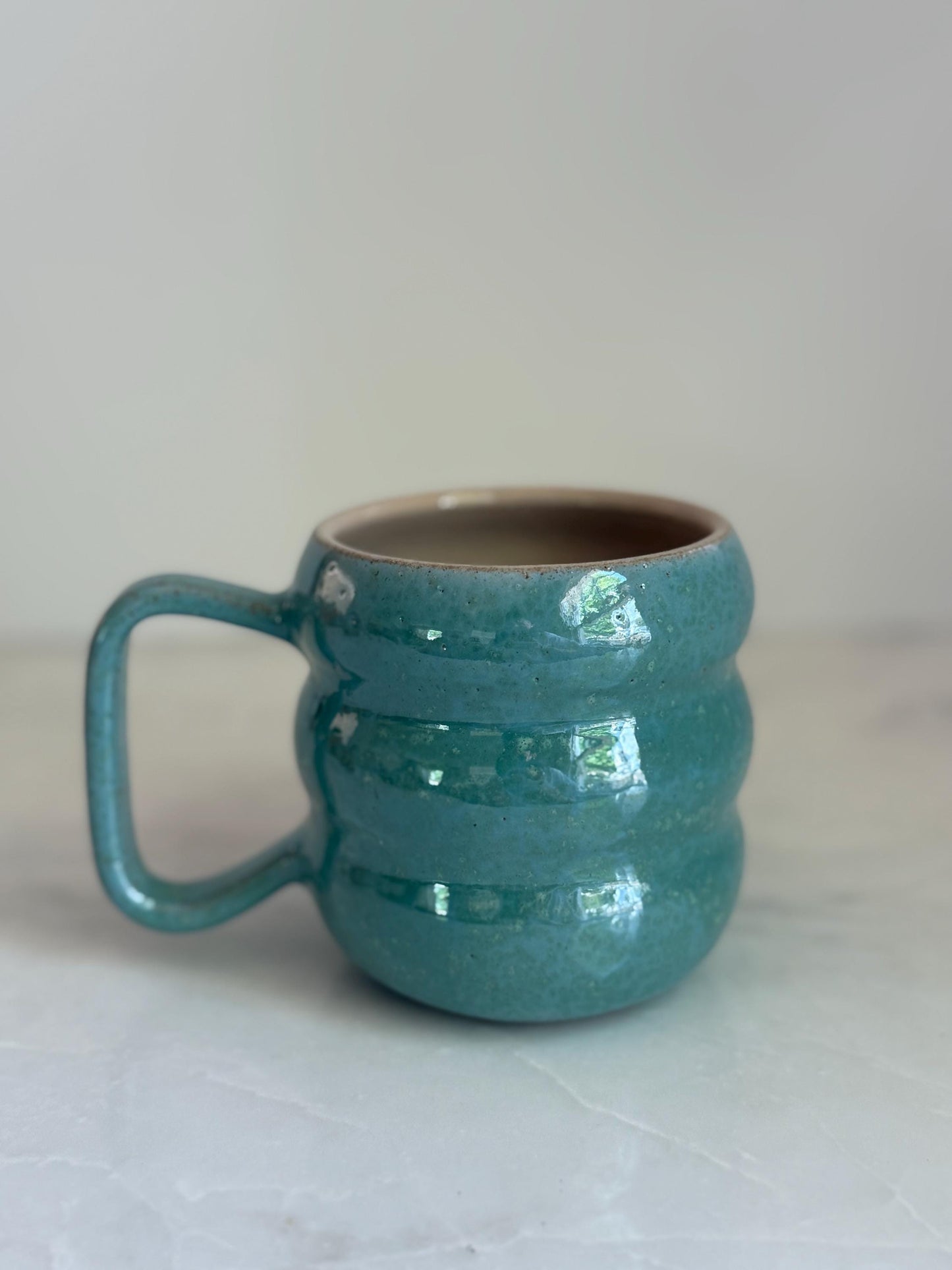 Handmade Two-Tone Mug - Seafoam