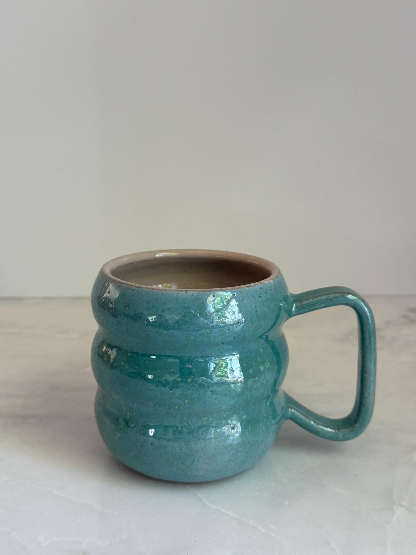 Handmade Two-Tone Mug - Seafoam