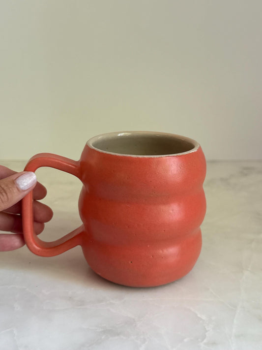 Handmade Two-Tone Mug - Coral/Blush