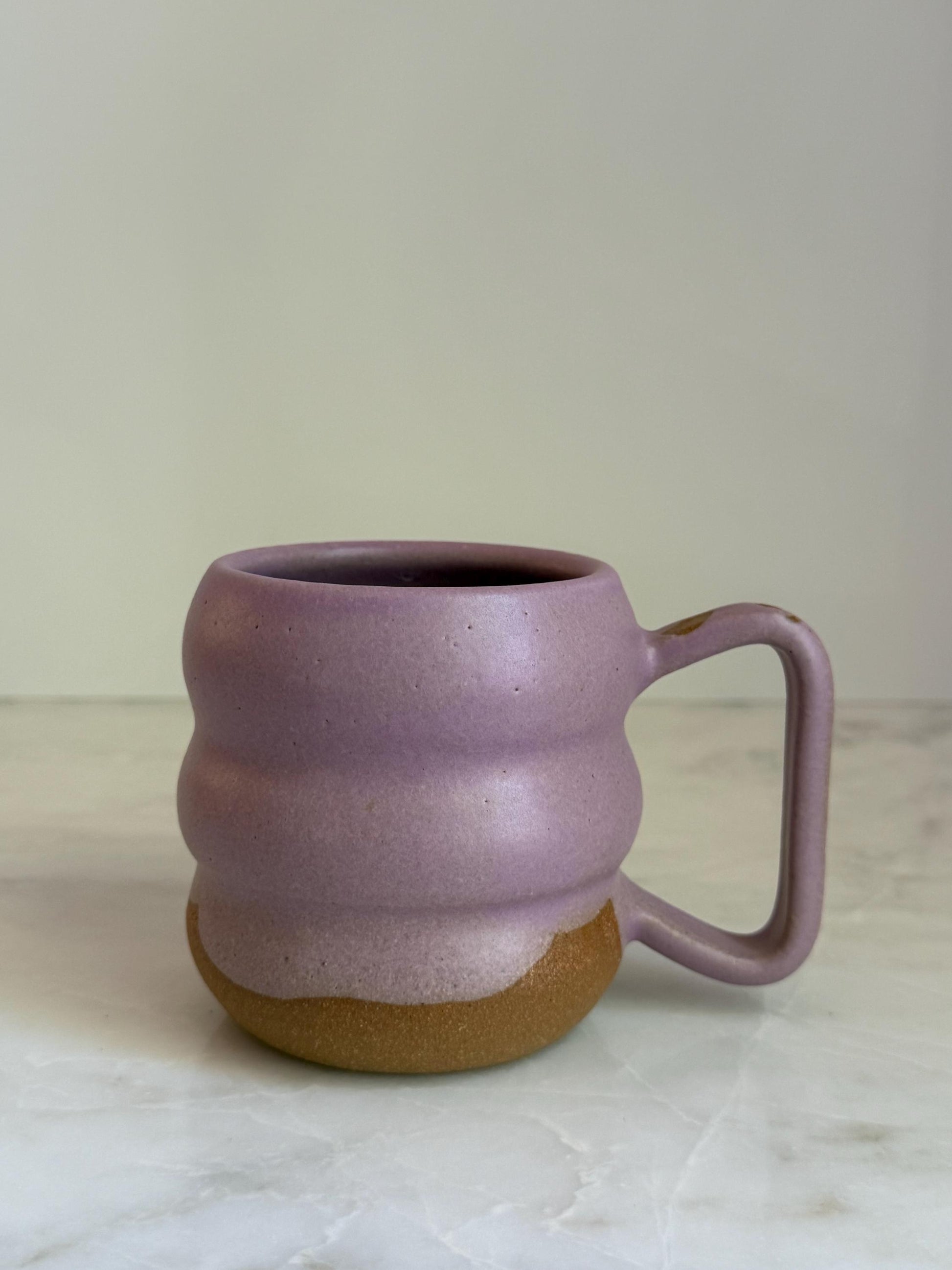 Handmade Ripple Mug - Lavender