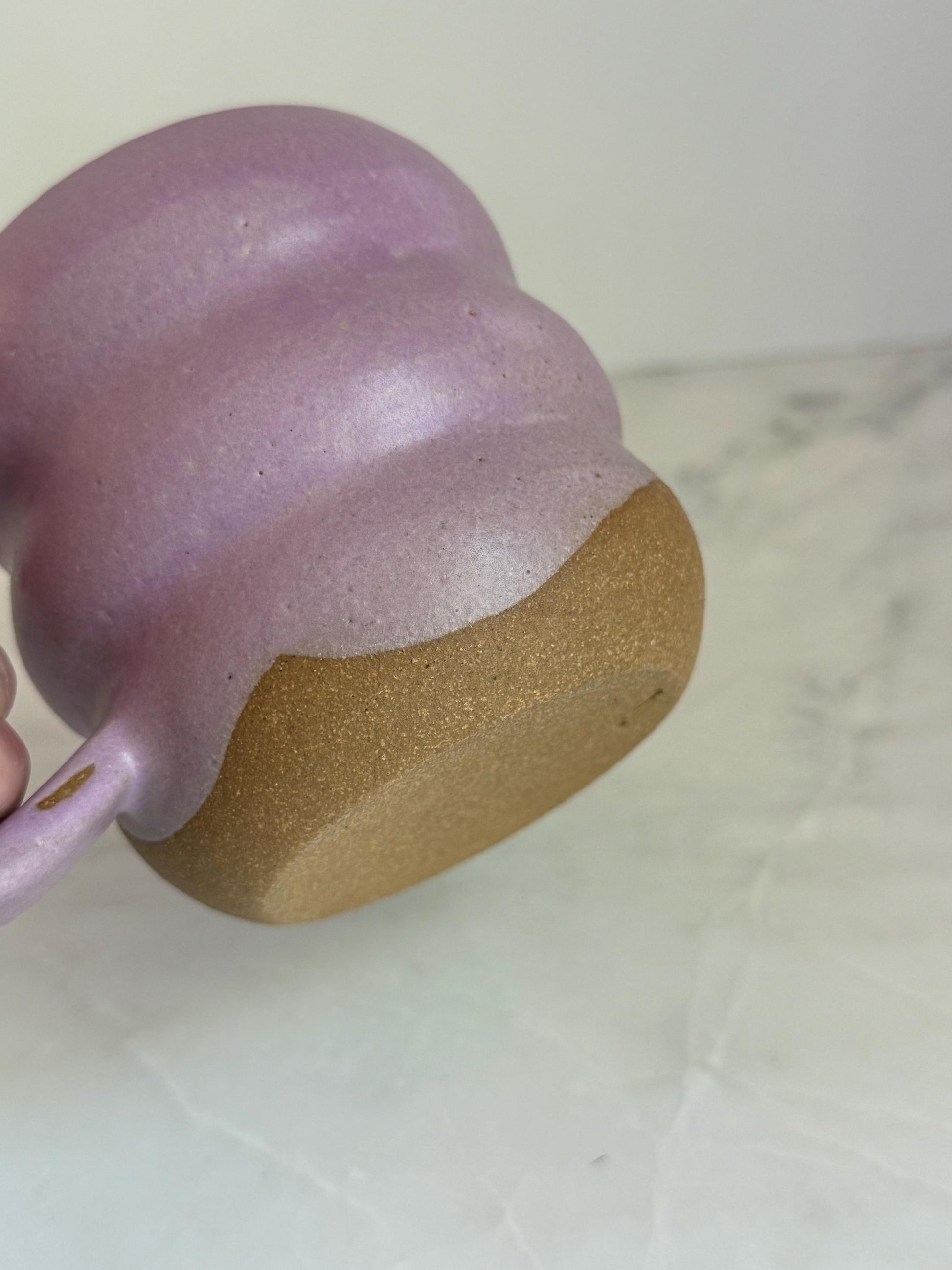 Handmade Ripple Mug - Lavender