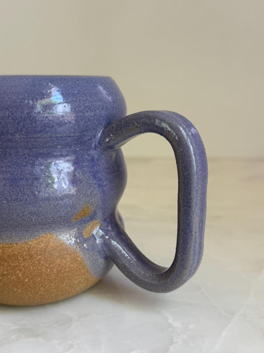 Handmade Ripple Mug - Purple