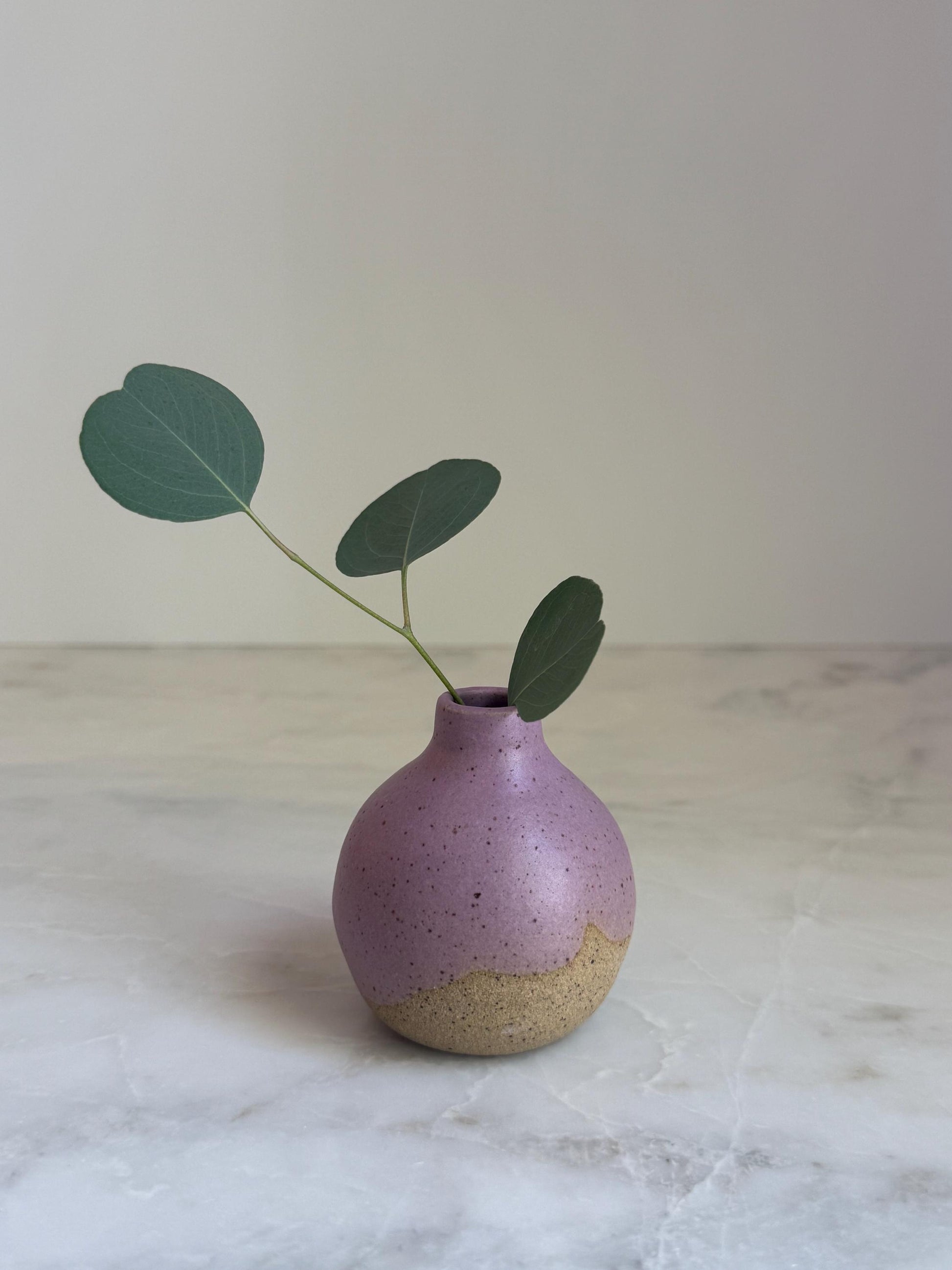 Lavender Bottleneck Vase - 3 inch