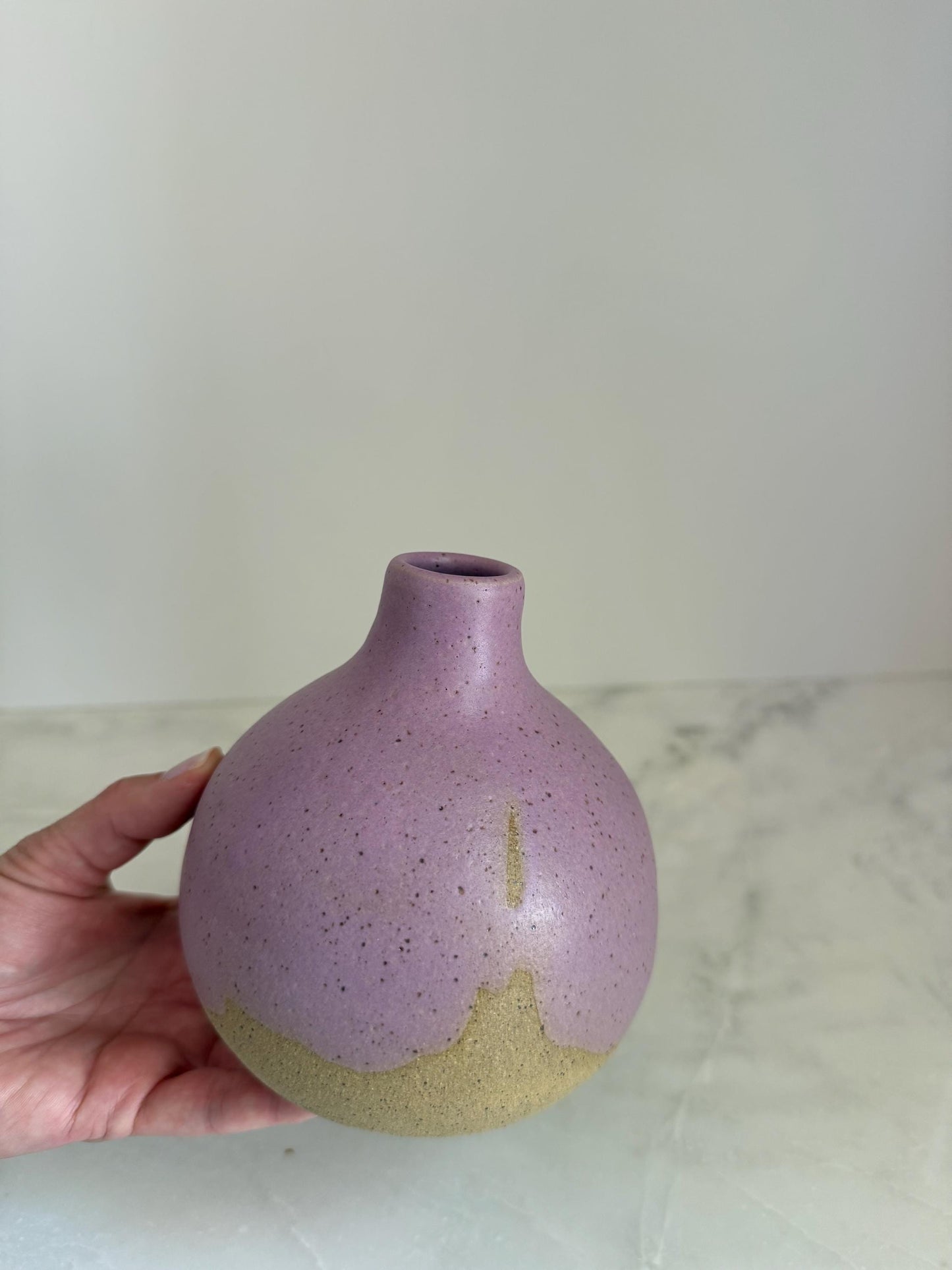 Lavender Bottleneck Vase - 5 inch