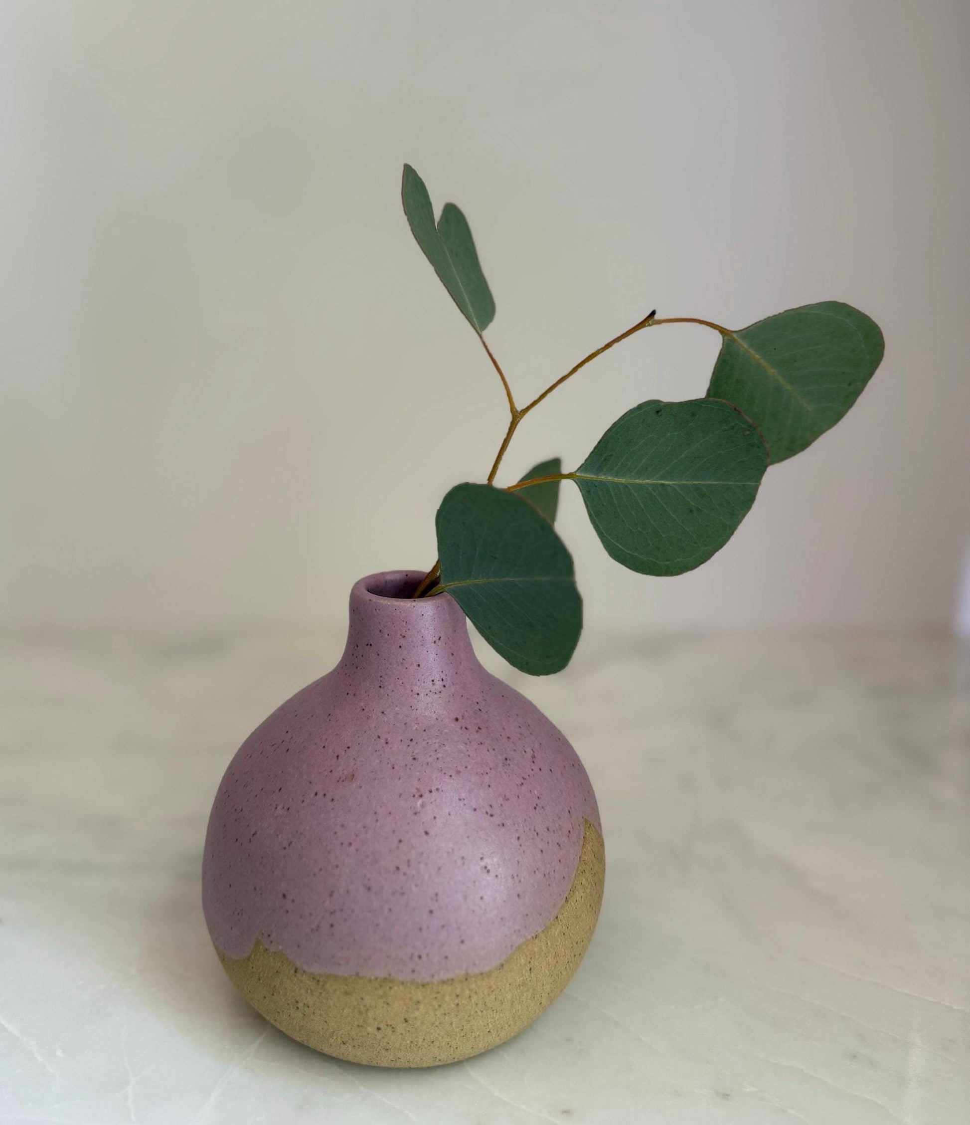 Lavender Bottleneck Vase - 5 inch