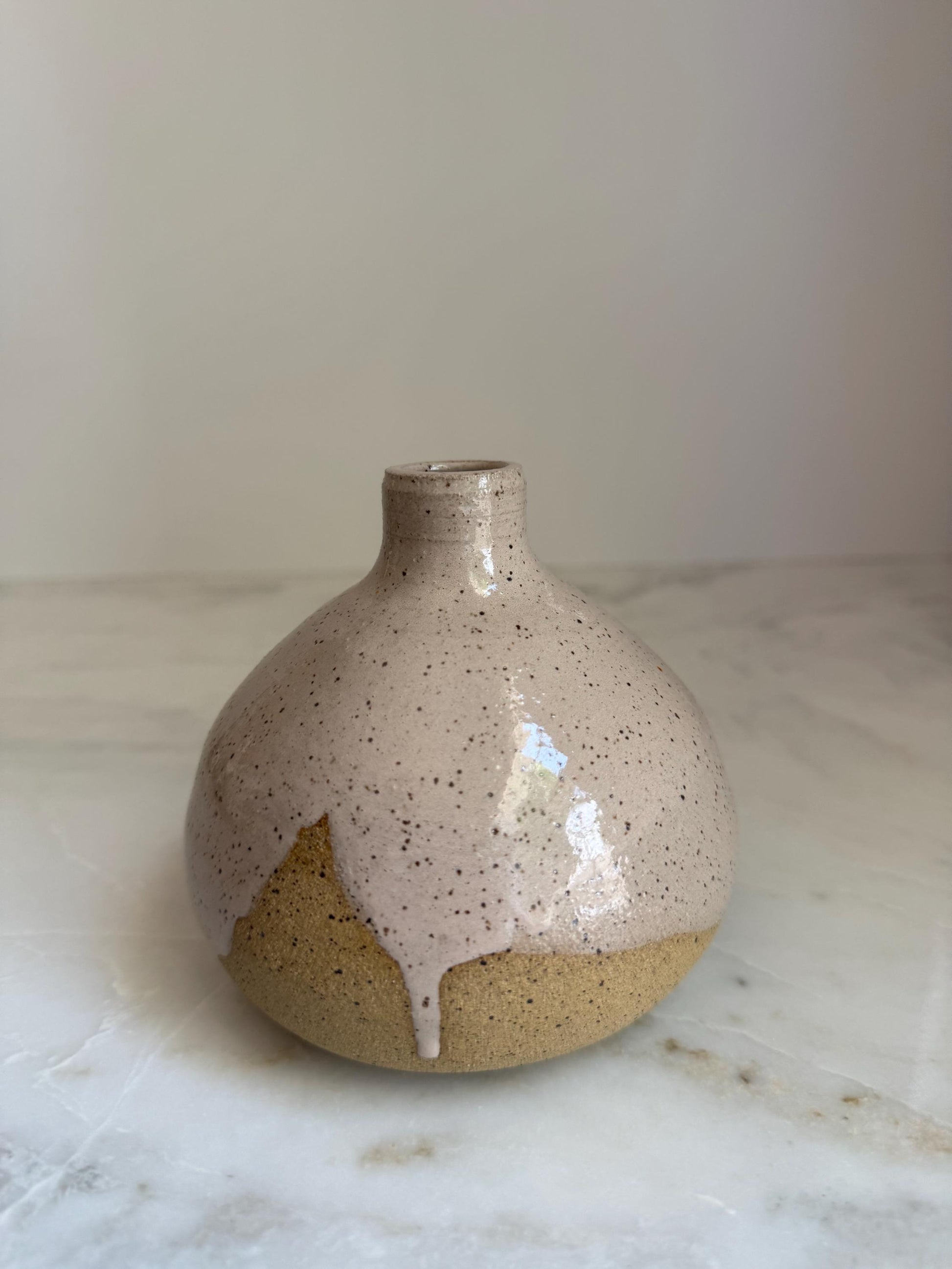Blush Bottleneck Vase - 5 inch