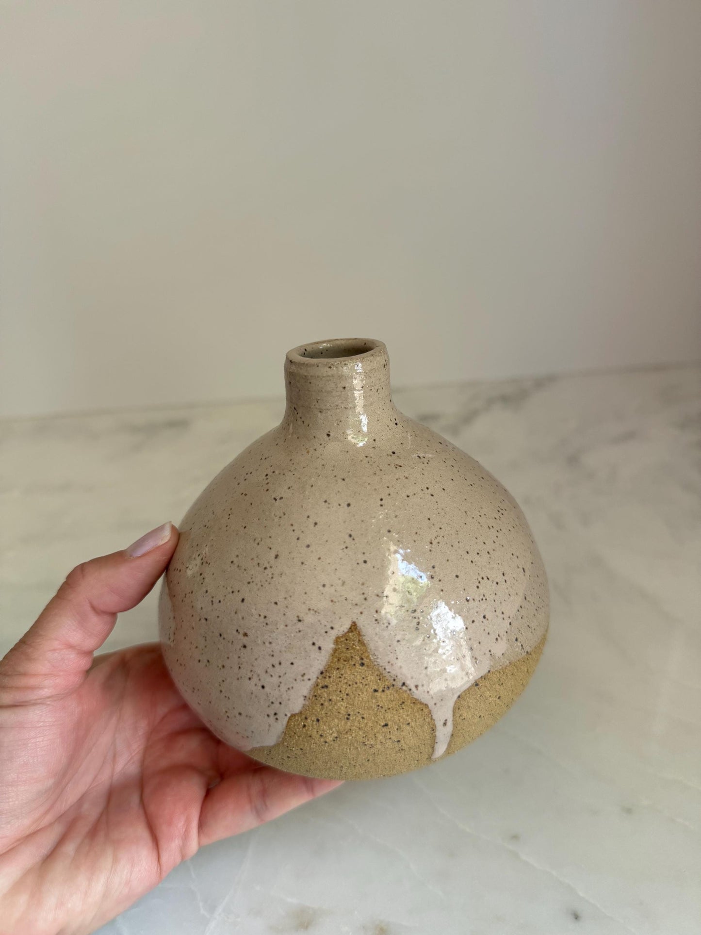 Blush Bottleneck Vase - 5 inch