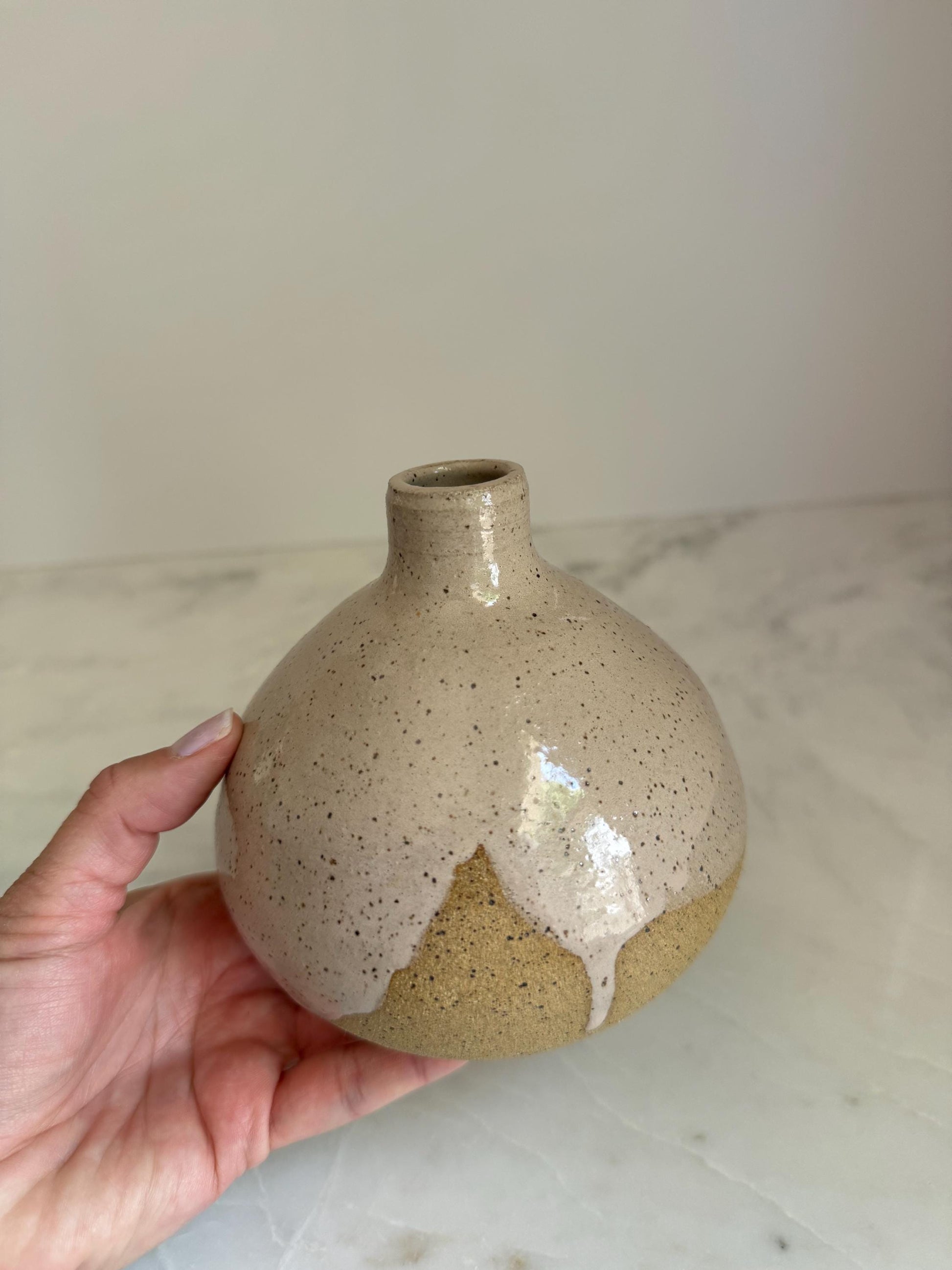 Blush Bottleneck Vase - 5 inch