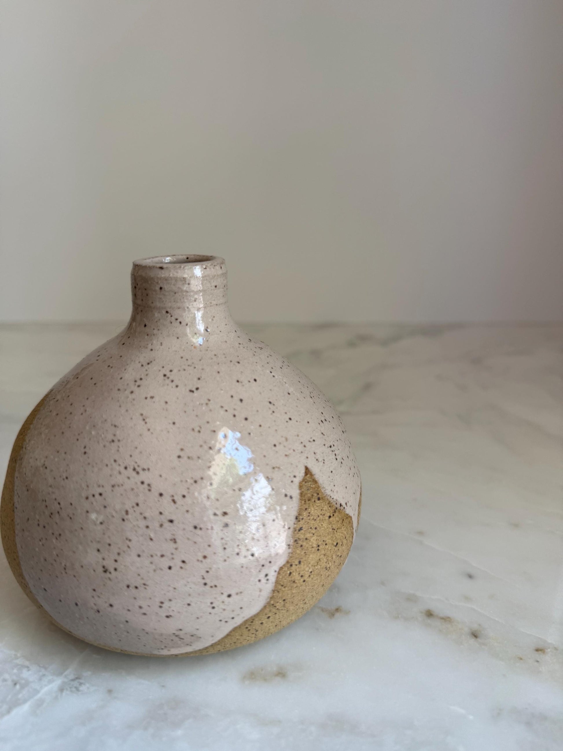 Blush Bottleneck Vase - 5 inch